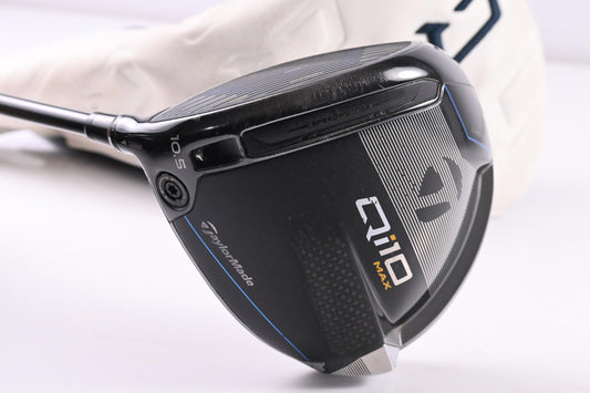 Left Handed Taylormade Qi10 Max Driver / 10.5 Degree / Regular Flex Ventus TR Blue 5 Shaft