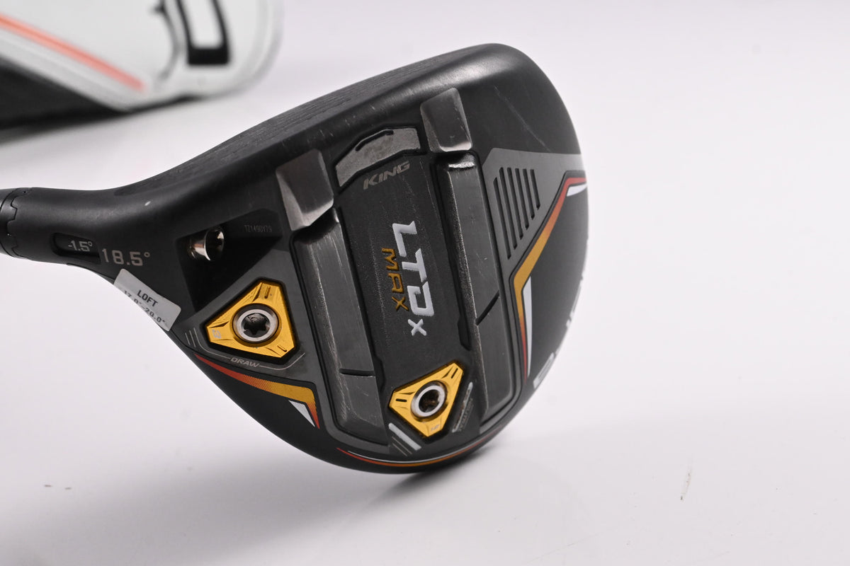 Left Hand Cobra LTDx Max #5 Wood / 18.5 Degree / Stiff Flex HZRDUS iM10 Smoke 60 Shaft