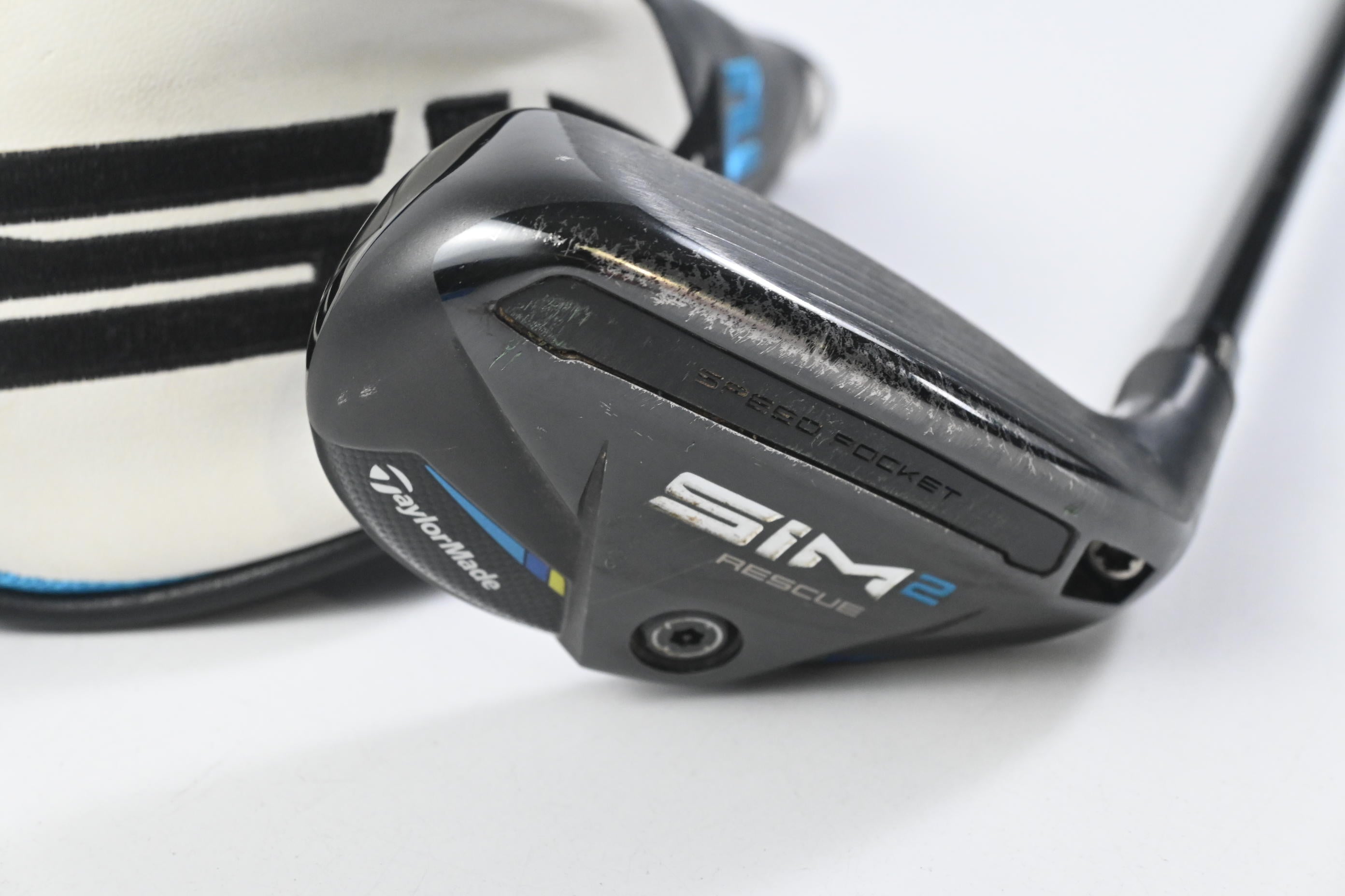 Taylormade SIM2 #3 Hybrid / 19.5 Degree / Stiff Flex Tensei AV Blue 80 Shaft