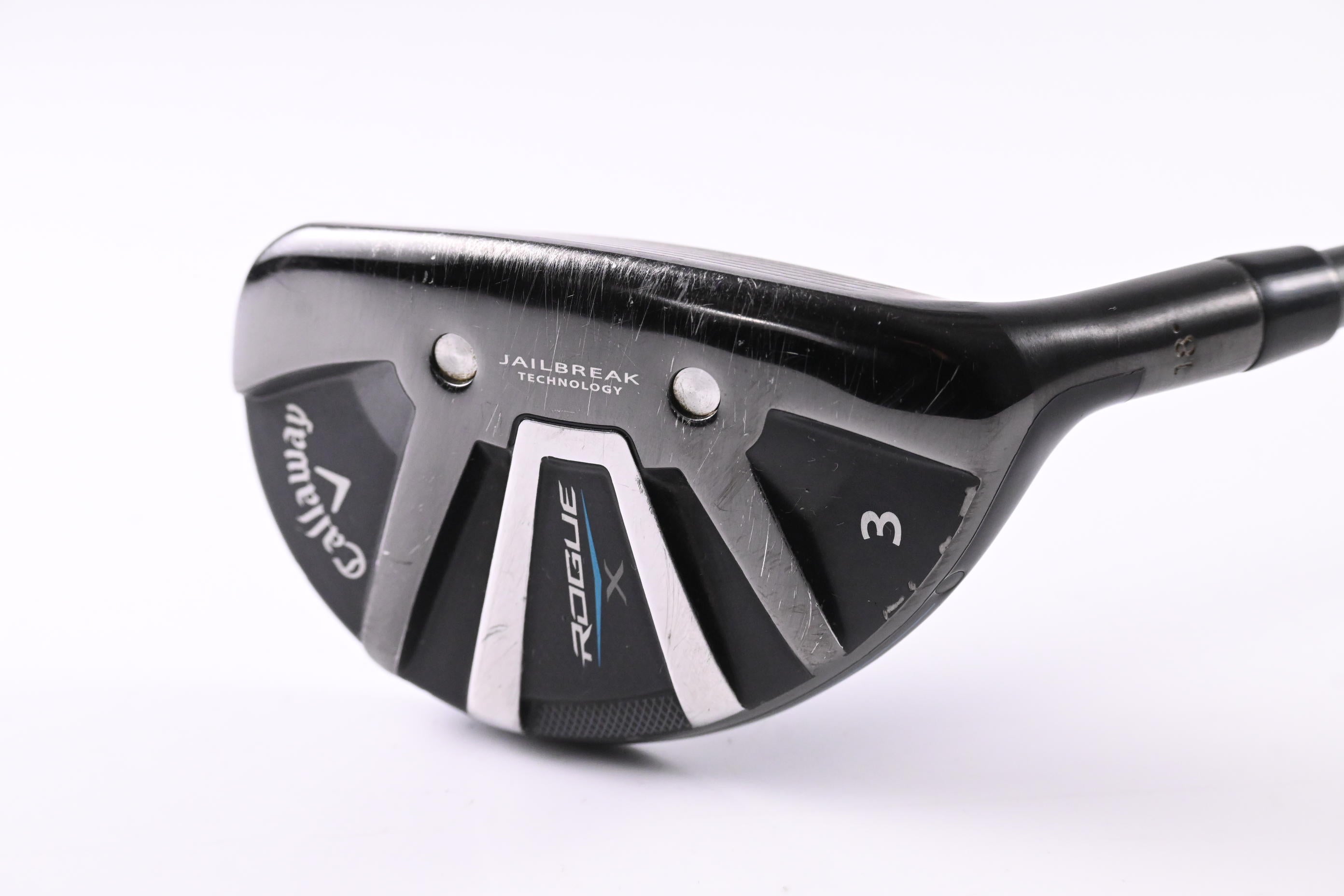 Callaway Rogue #3 Hybrid / 18 Degree / Stiff Flex Aldila SYNERGY Blue 50 Shaft