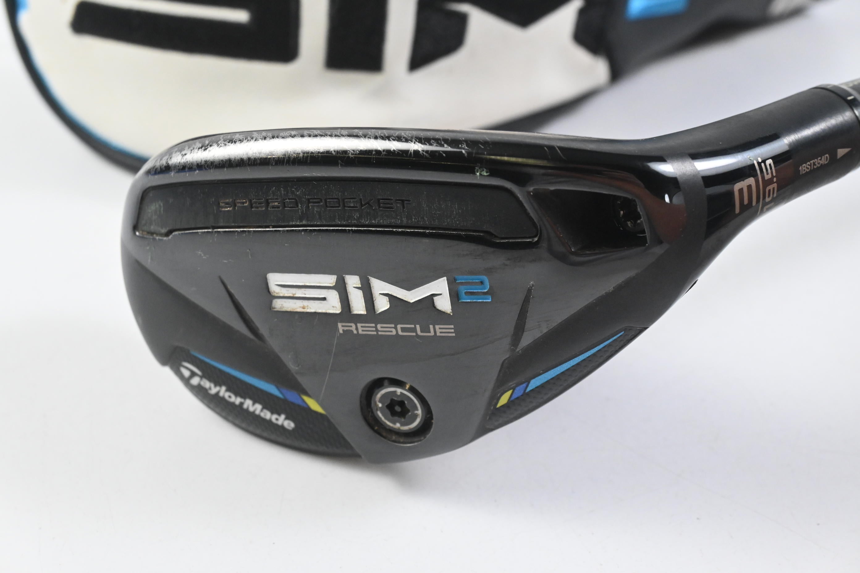 Taylormade SIM2 #3 Hybrid / 19.5 Degree / Stiff Flex Tensei AV Blue 80 Shaft