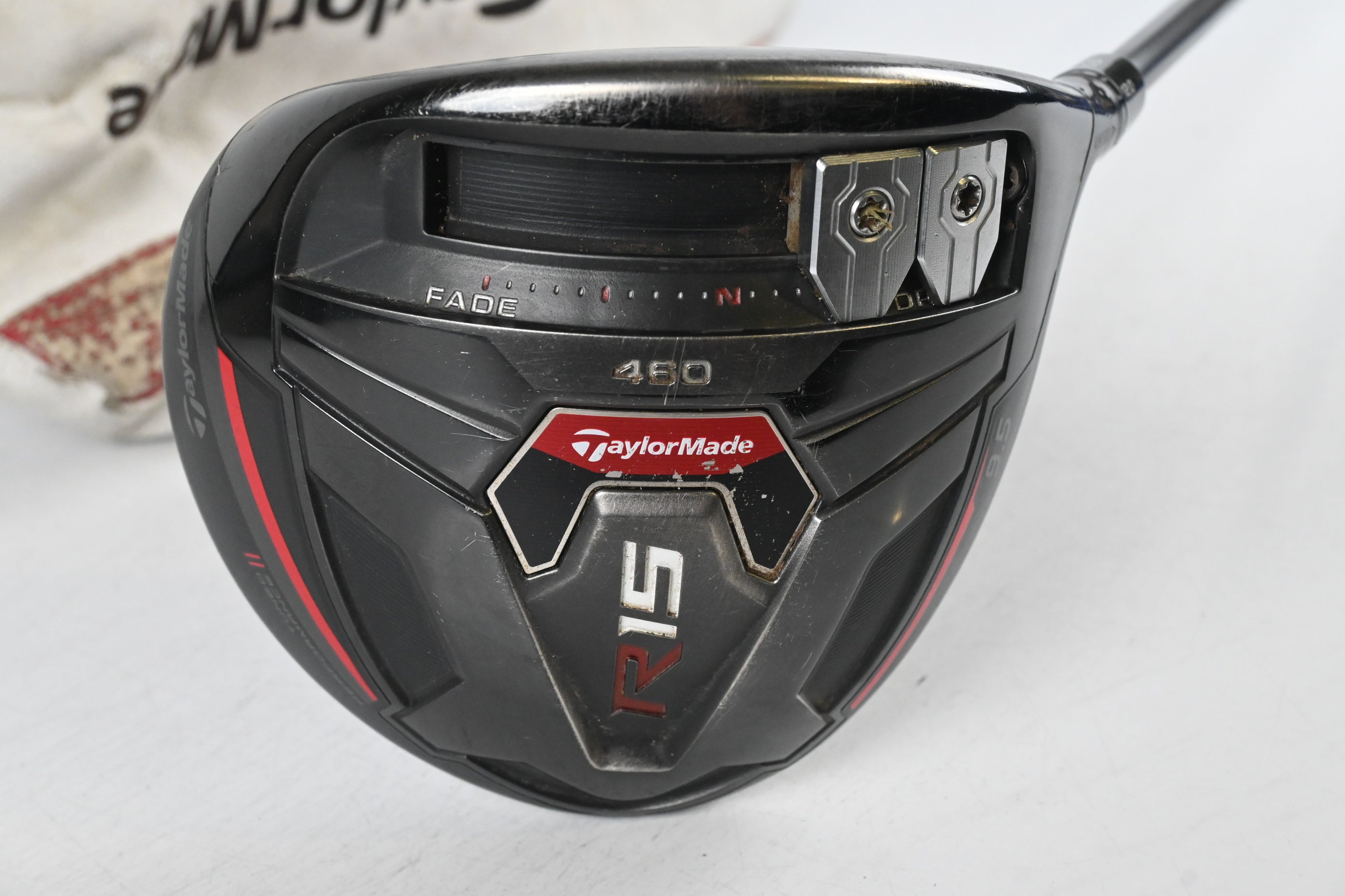 Taylormade R15 Black Driver / 9.5 Degree / Stiff Flex Aldila R.I.P Phenom 55 Shaft