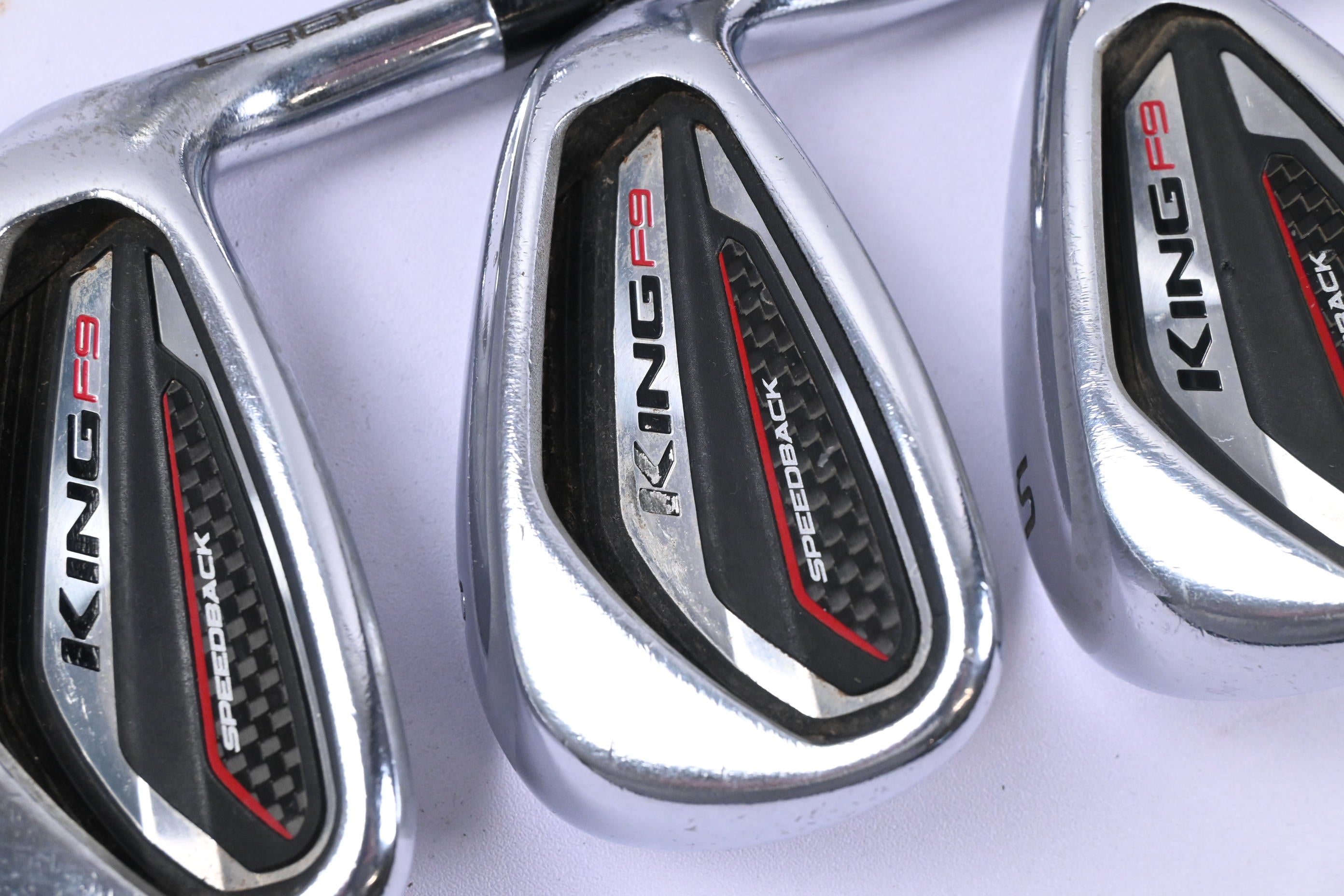 Cobra King F9 Irons / 6-PW+SW / Senior Flex Fujikura Atmos Black 6 Shafts