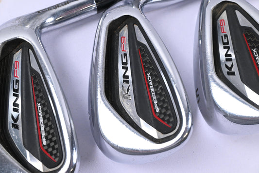 Cobra King F9 Irons / 6-PW+SW / Senior Flex Fujikura Atmos Black 6 Shafts