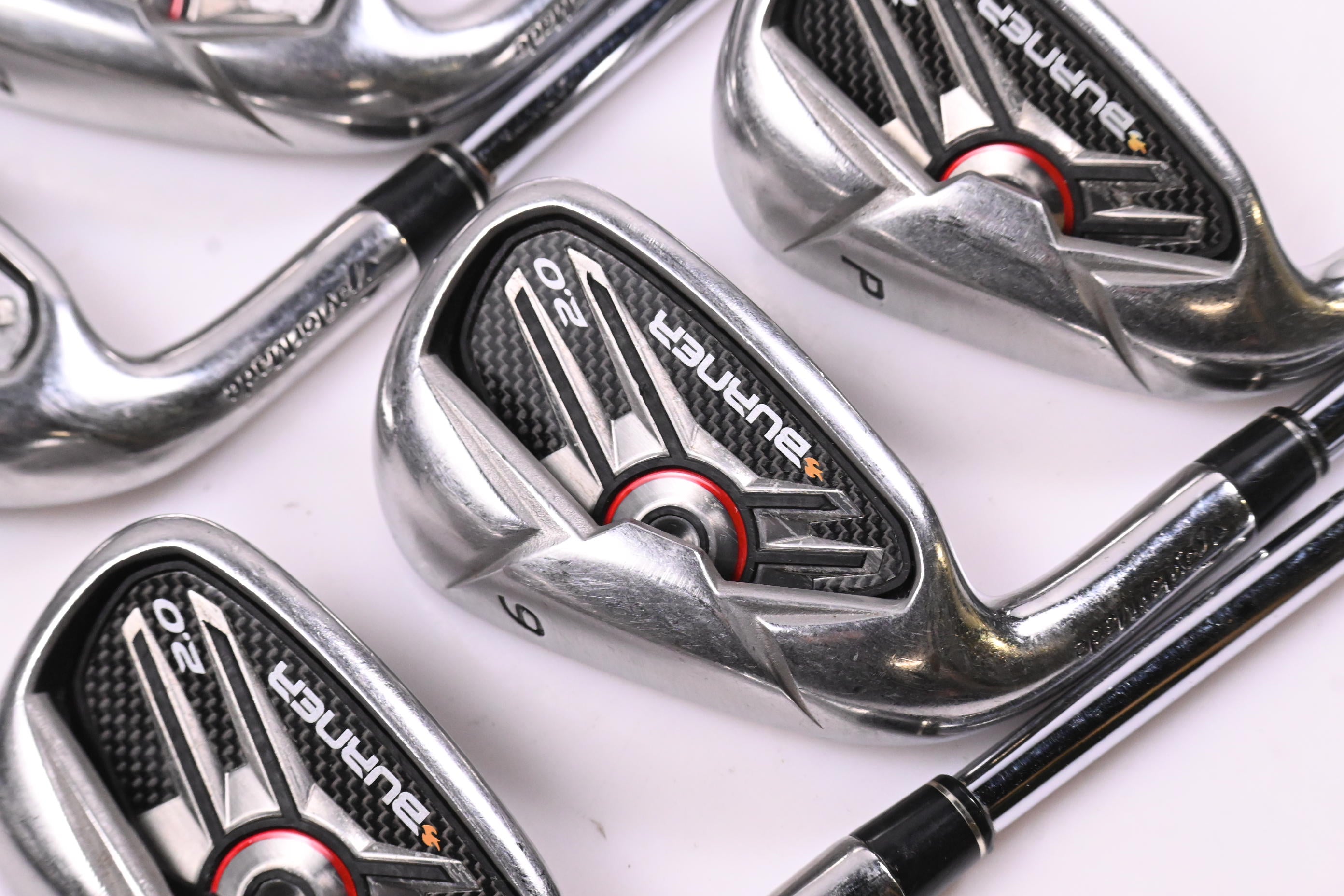 Left Hand Taylormade Burner 2.0 Irons / 6-PW / Regular Flex Taylormade 85 Shafts