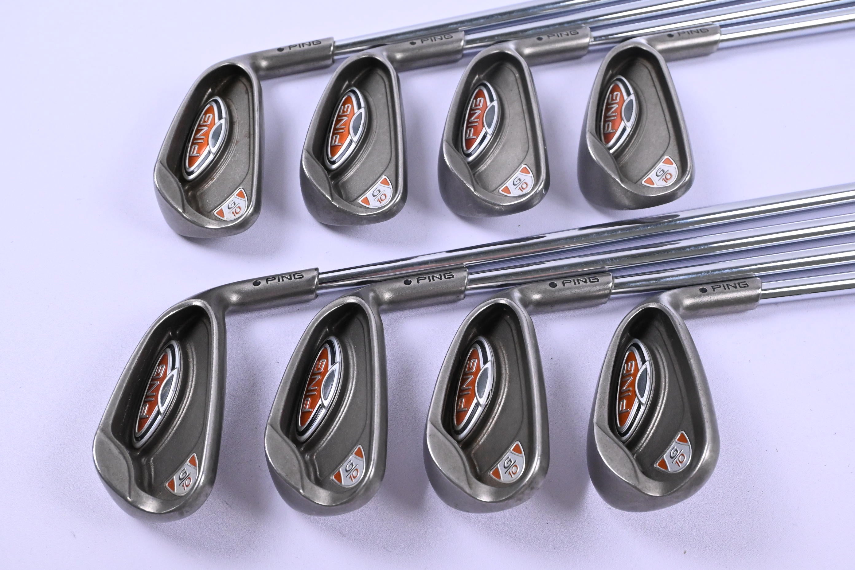 Ping G10 Irons / 4-PW+SW / Black Dot / Regular Flex Ping AWT Shafts