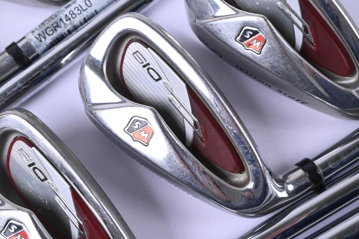 Left Hand Wilson Di9 Irons / 4-PW+SW / Uniflex TX 99 Superlite Shafts