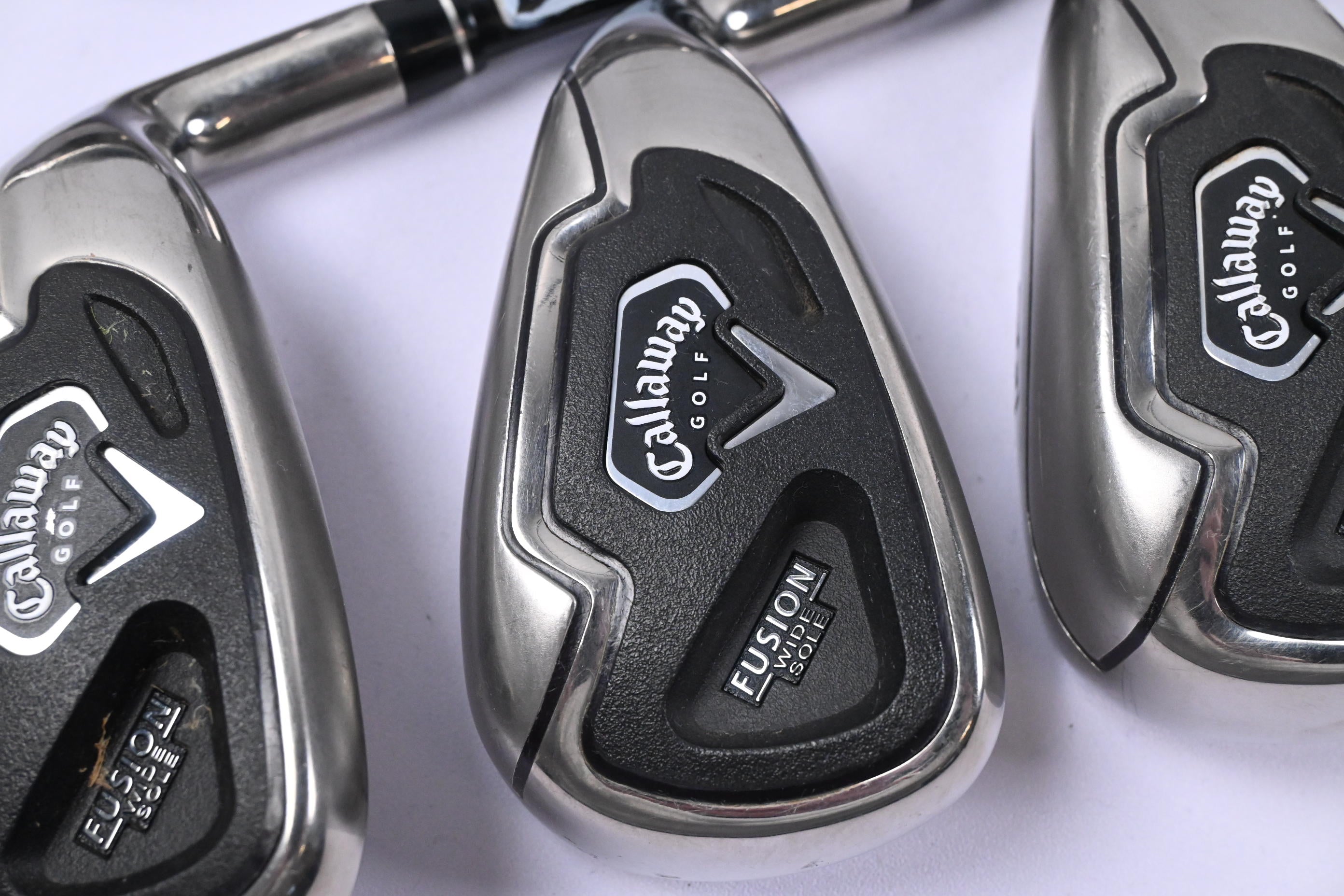 Callaway Fusion Wide Sole Irons / 3-PW / Stiff Flex Callaway 75 Shafts