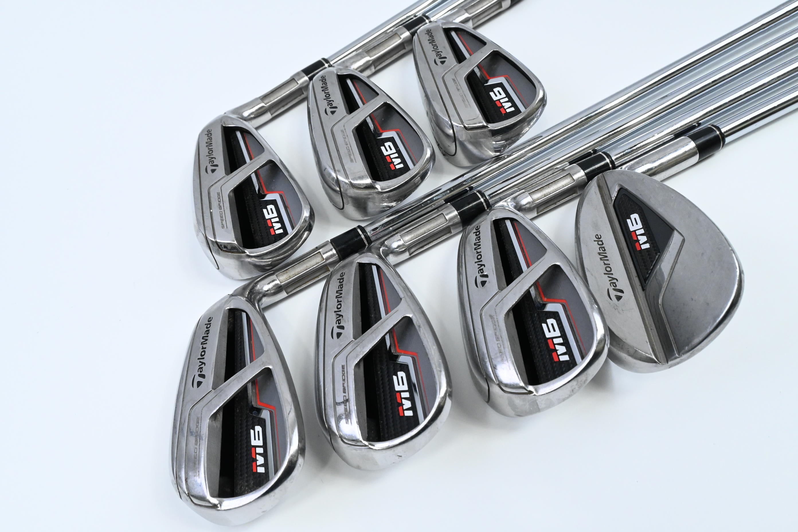 Taylormade M6 Irons / 5-PW+SW / Regular Flex KBS Max 85 Shafts