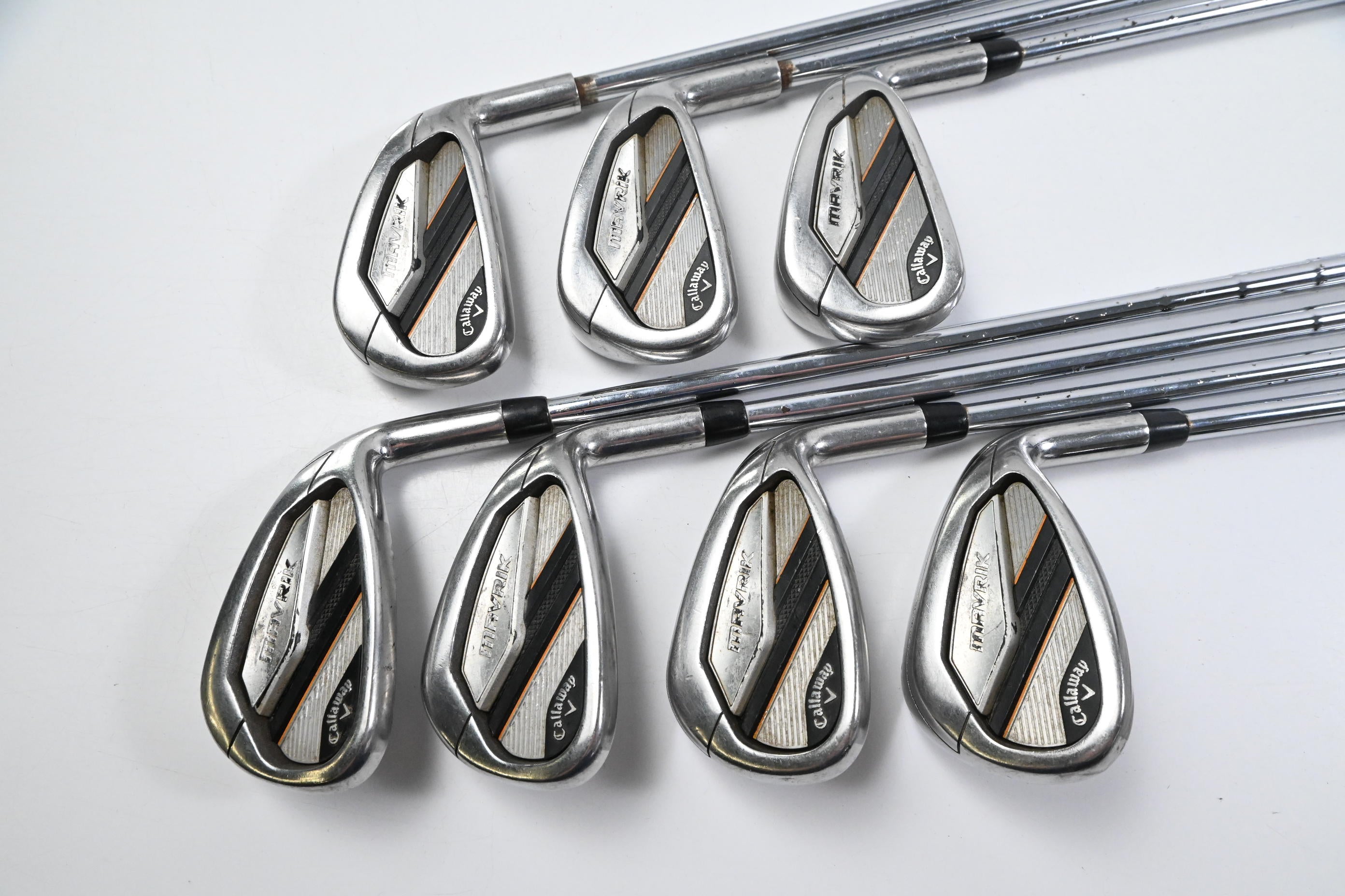 Callaway Mavrik Irons / 5-PW+GW / Stiff Flex Elevate 105 Shafts