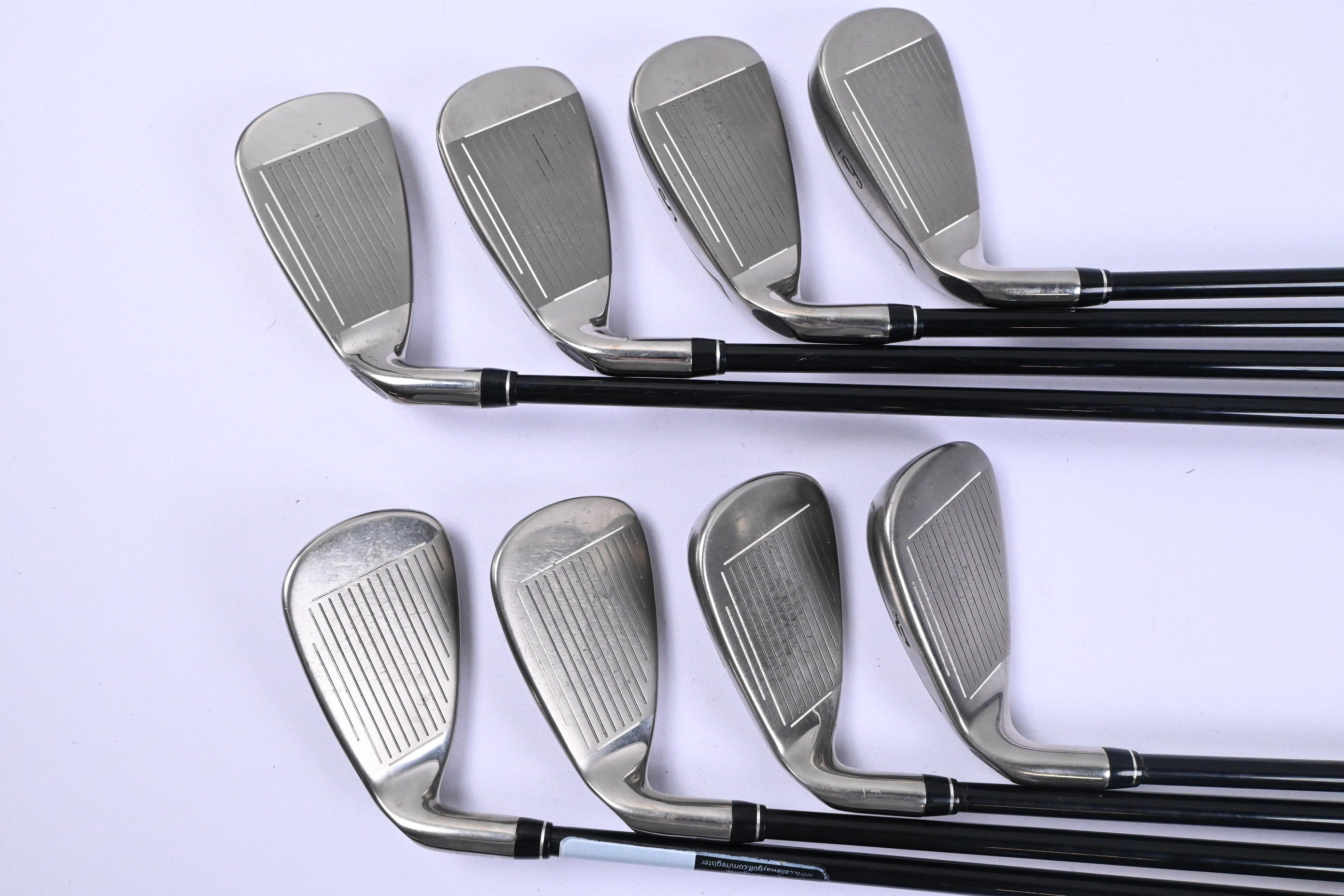 Callaway Fusion Wide Sole Irons / 3-PW / Stiff Flex Callaway 75 Shafts
