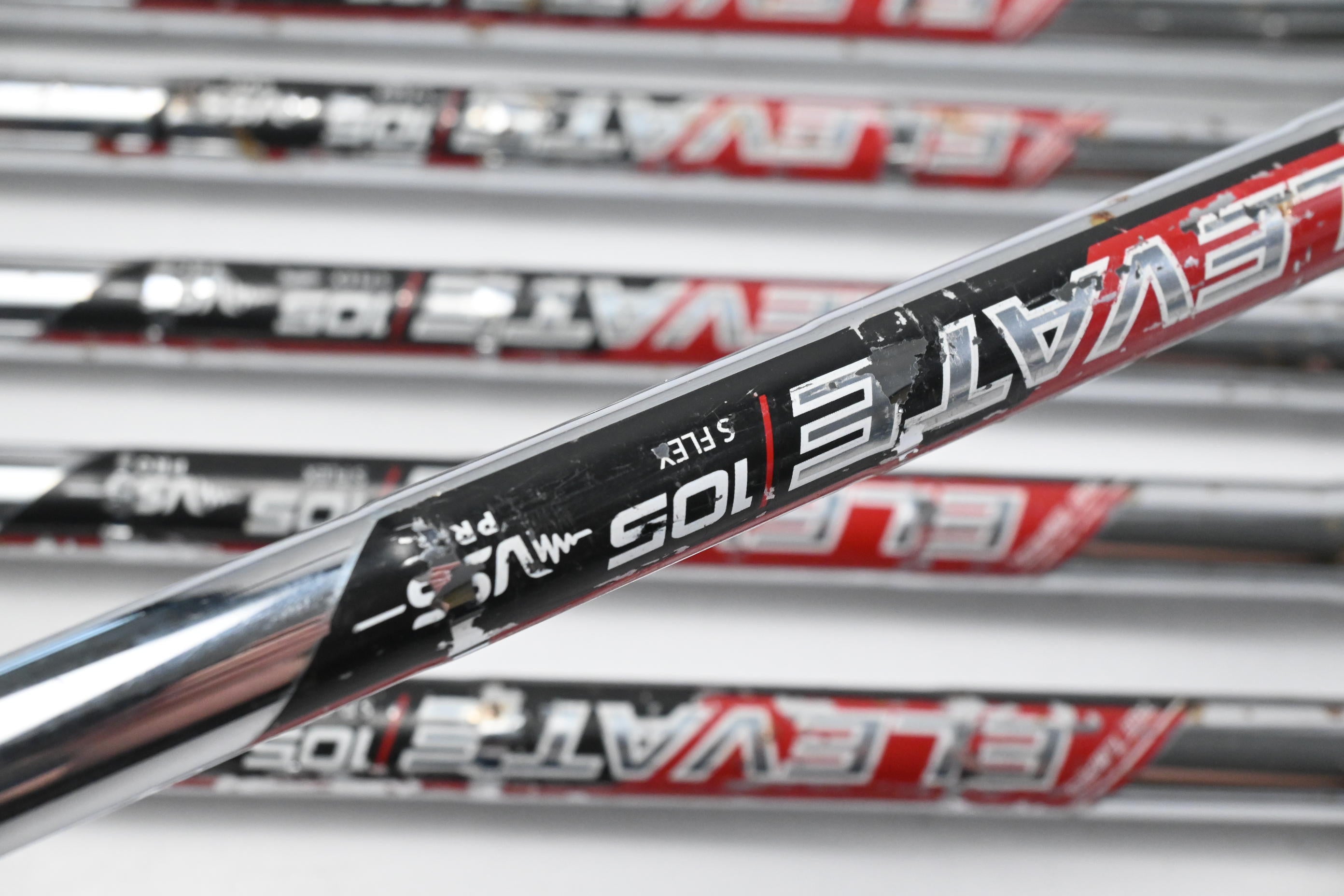 Callaway Mavrik Irons / 5-PW+GW / Stiff Flex Elevate 105 Shafts