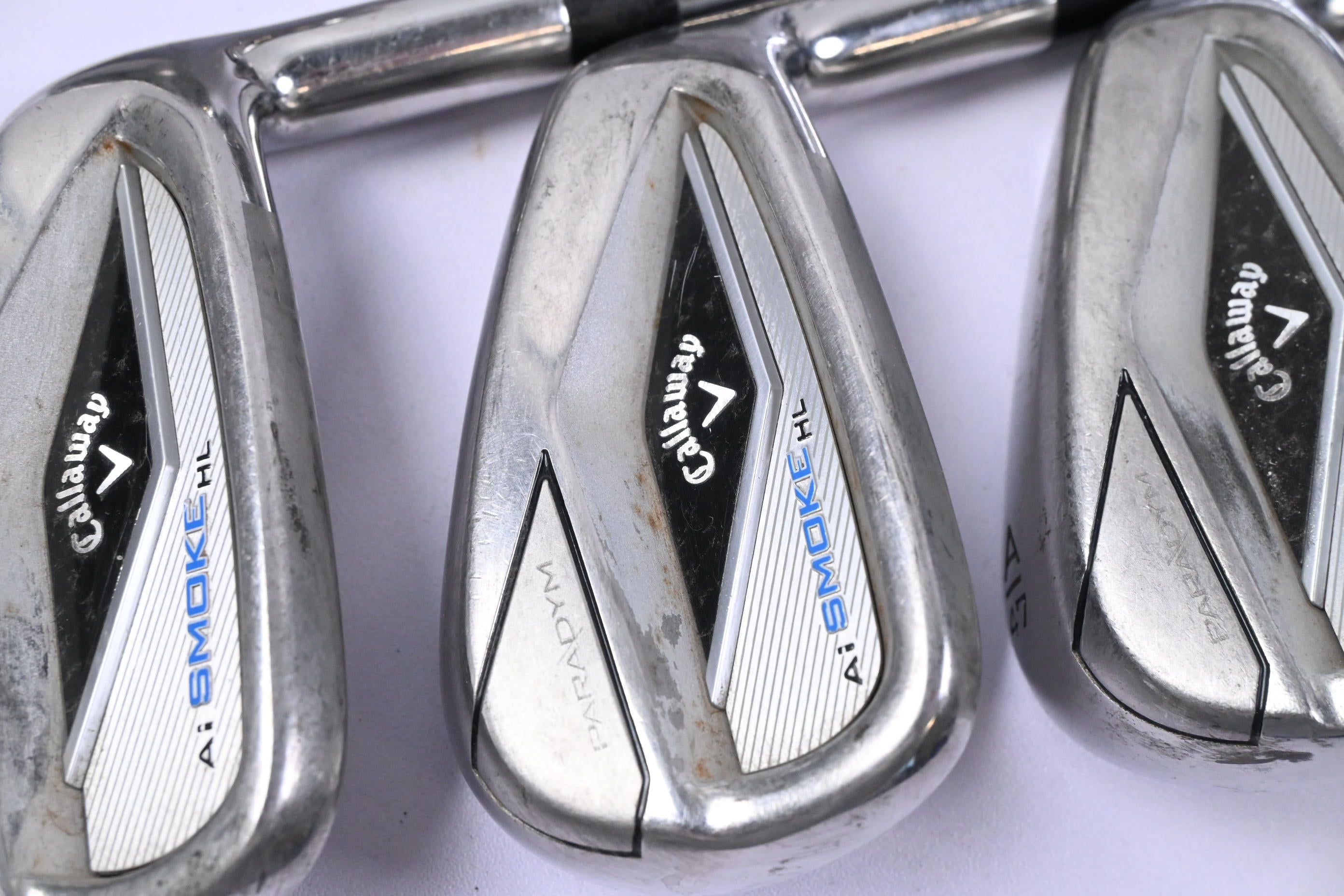 Callaway Paradym Ai Smoke HL Irons / 5-PW+GW+SW / Regular Flex Elevate 85 Shafts