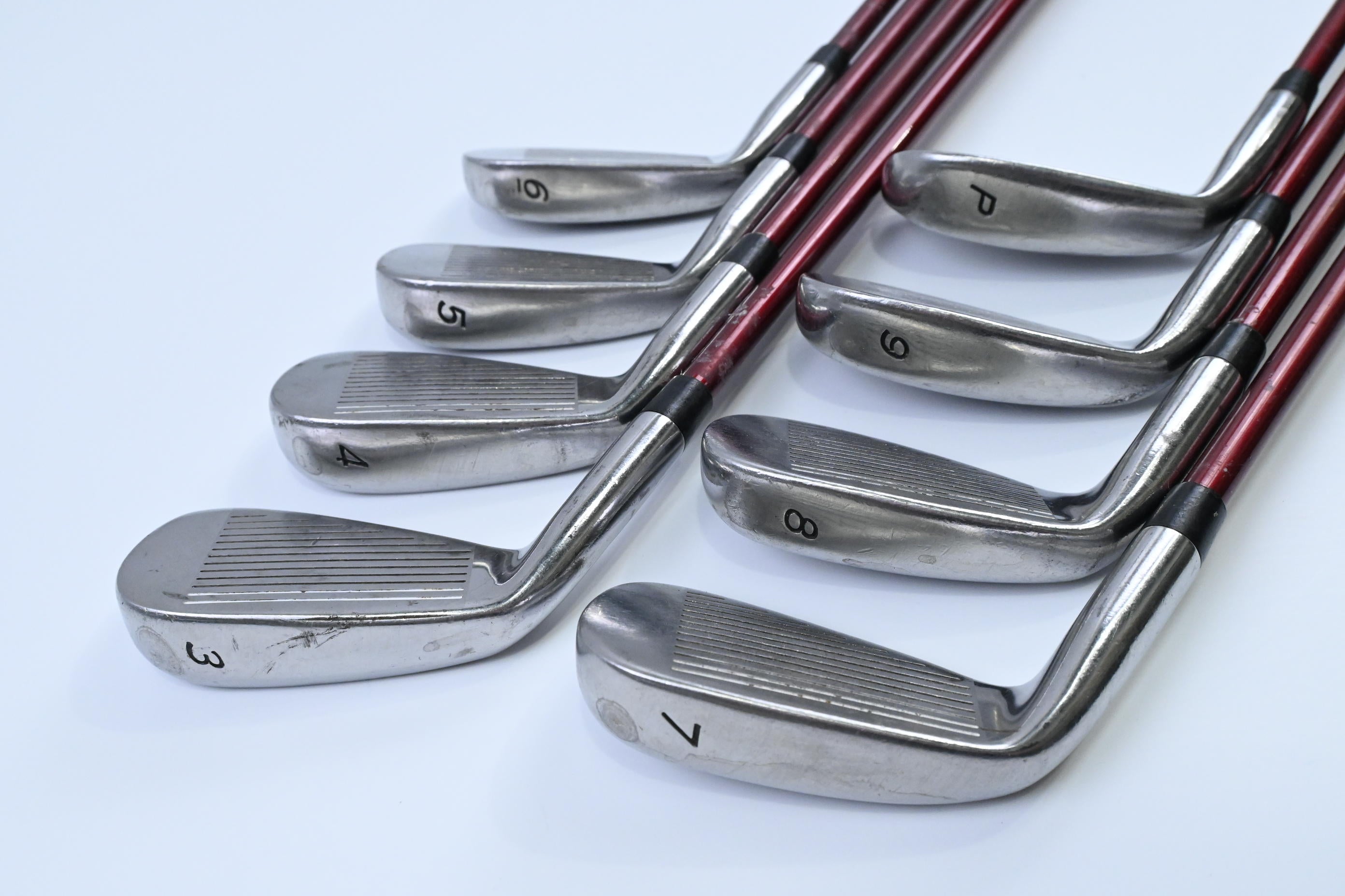 Taylormade R9 Irons / 3-PW / Regular Flex Fujikura Motore 60 Shafts