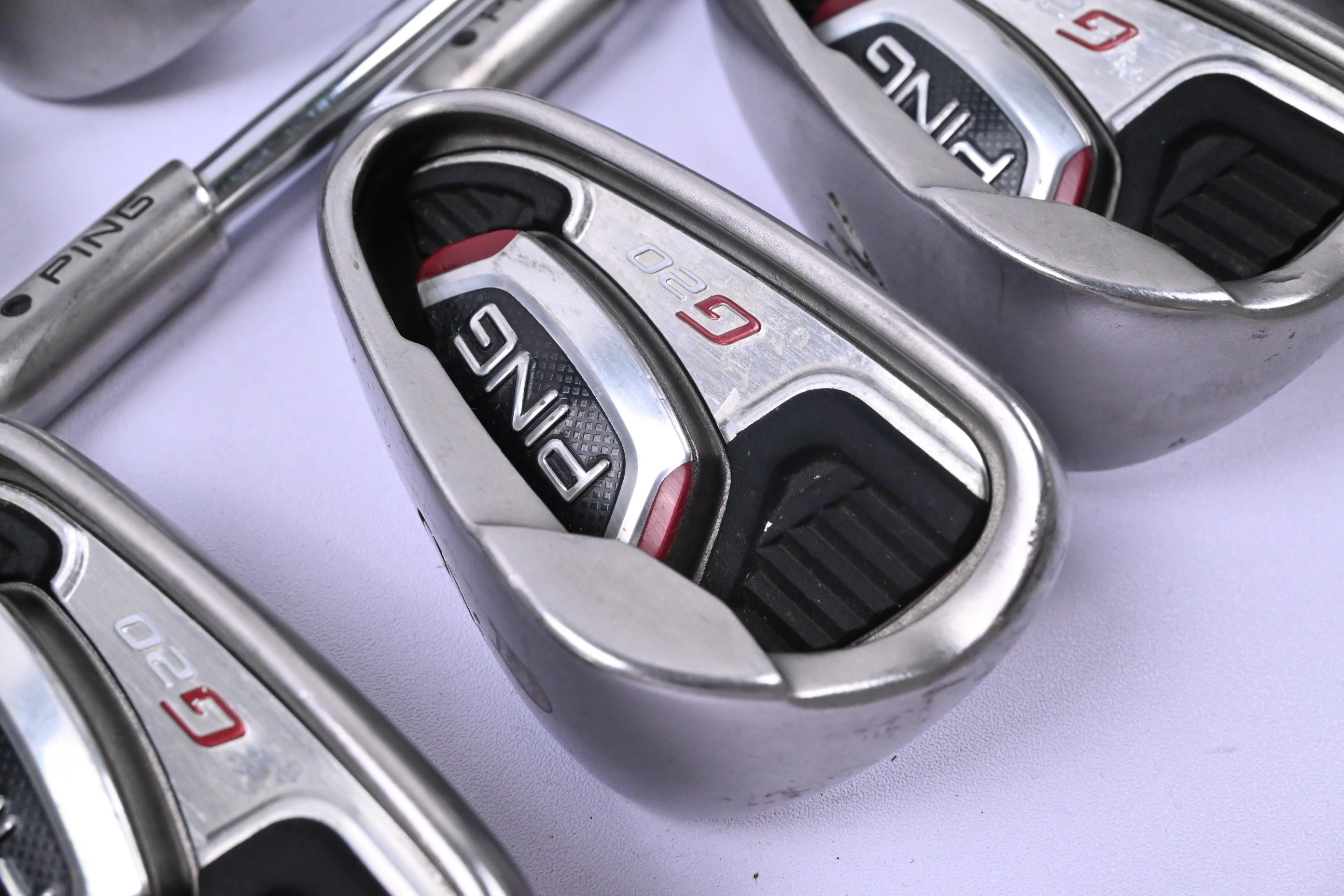 Ping G20 Irons / 4-PW+SW / Black Dot / Stiff Flex Ping CFS Shafts