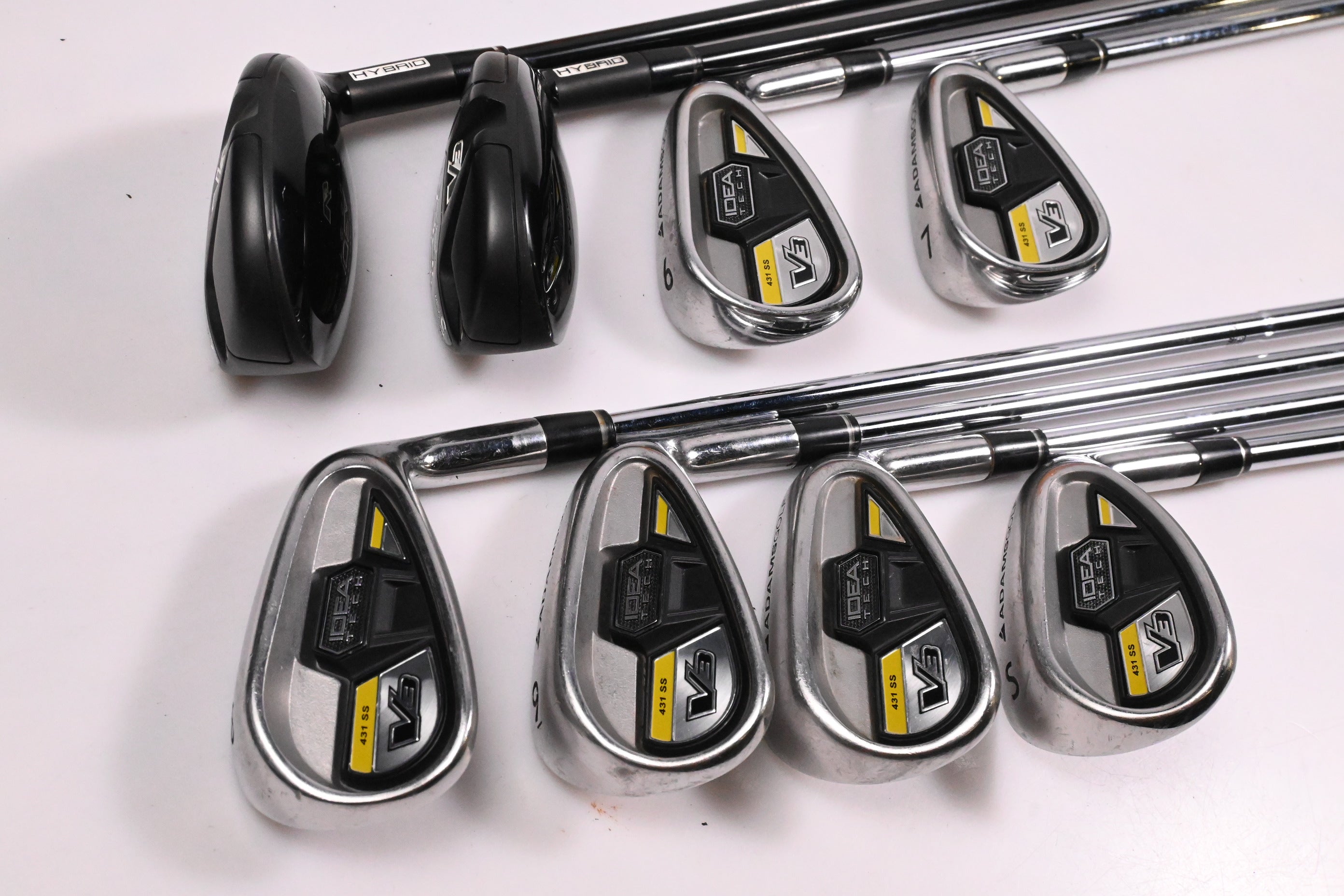 Adams Idea Tech V3 Hybrid Combo Irons / 4-PW+SW / Regular Flex Adams Shafts