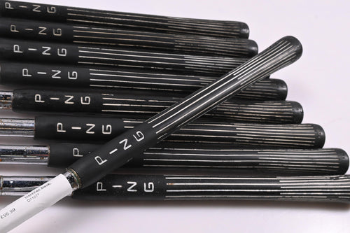 Left Hand Ping Eye 2+ Irons / 3-PW+SW / Black Dot / Stiff Flex Ping KT-Shafts