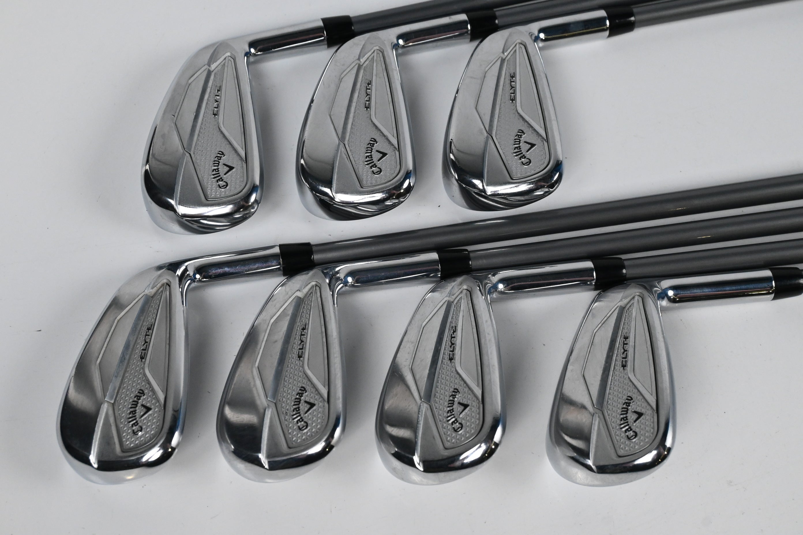 Callaway Elyte Irons / 5-PW+GW / Regular Flex Denali Charcoal 65 Shafts