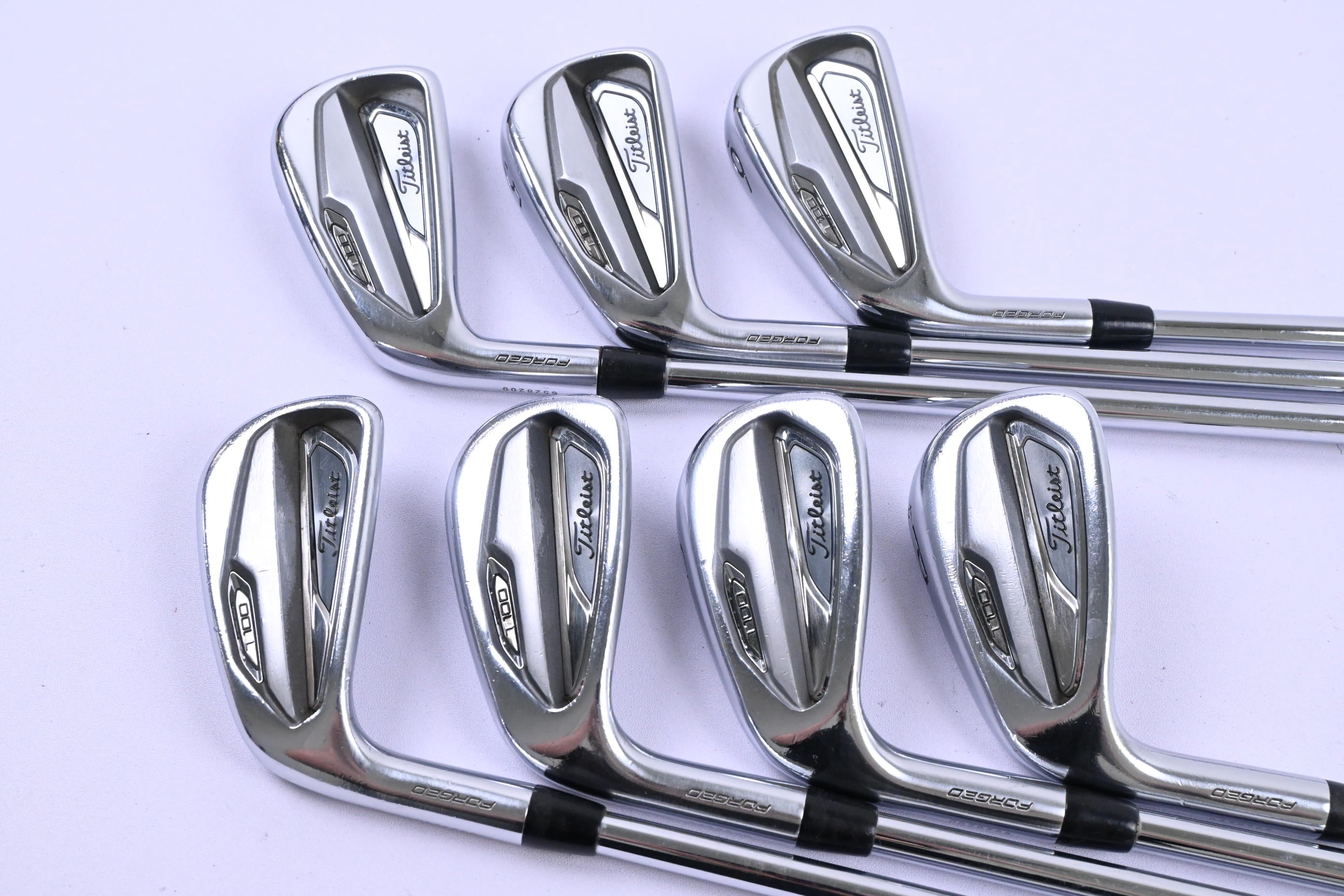 Left Hand Titleist T100 2019 Irons / 4-PW / X-Flex Steel Shafts