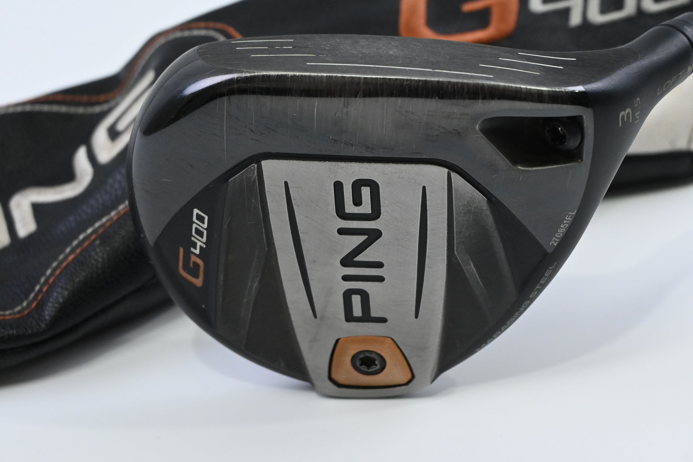 Ping G400 #3 Wood / 14.5 Degree / Stiff Flex Ping Tour Chrome 65 Shaft