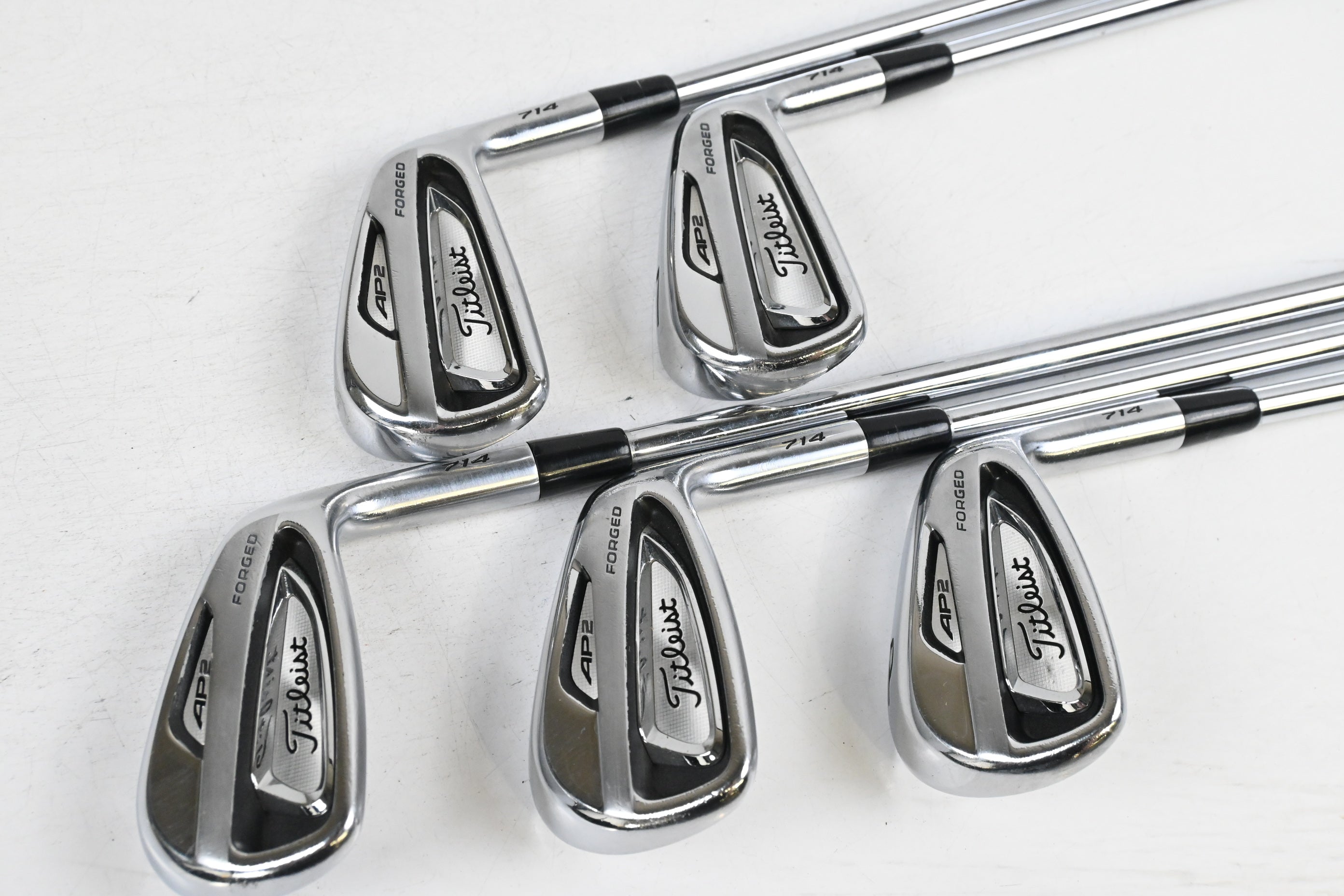 Titleist 714 AP2 Irons / 6-PW / Stiff Flex Project X Rifle Shafts