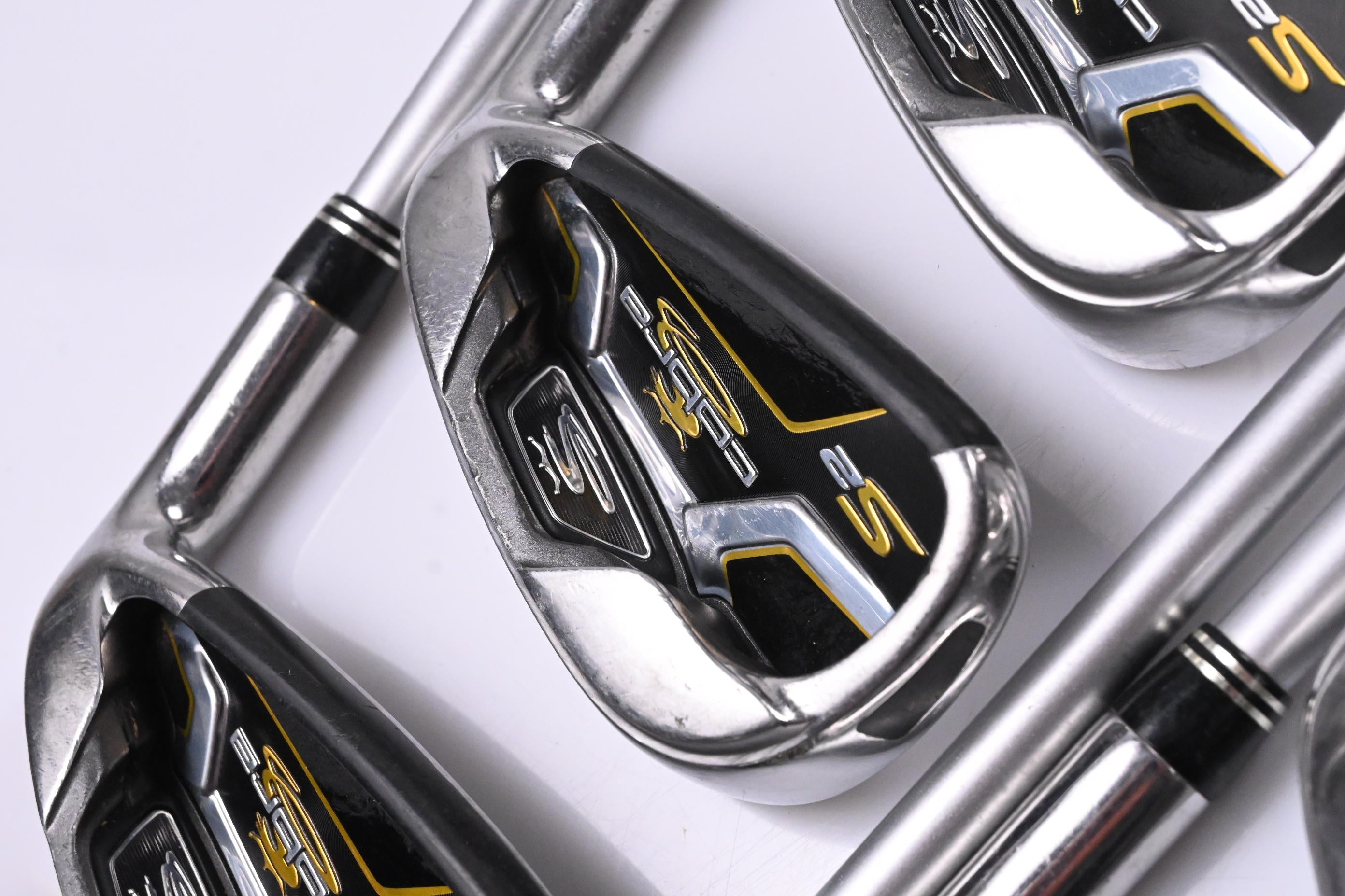 Cobra S2 Irons / 5-PW+GW+SW+LW / Lite Flex Aldila DVS-2 60 Shafts