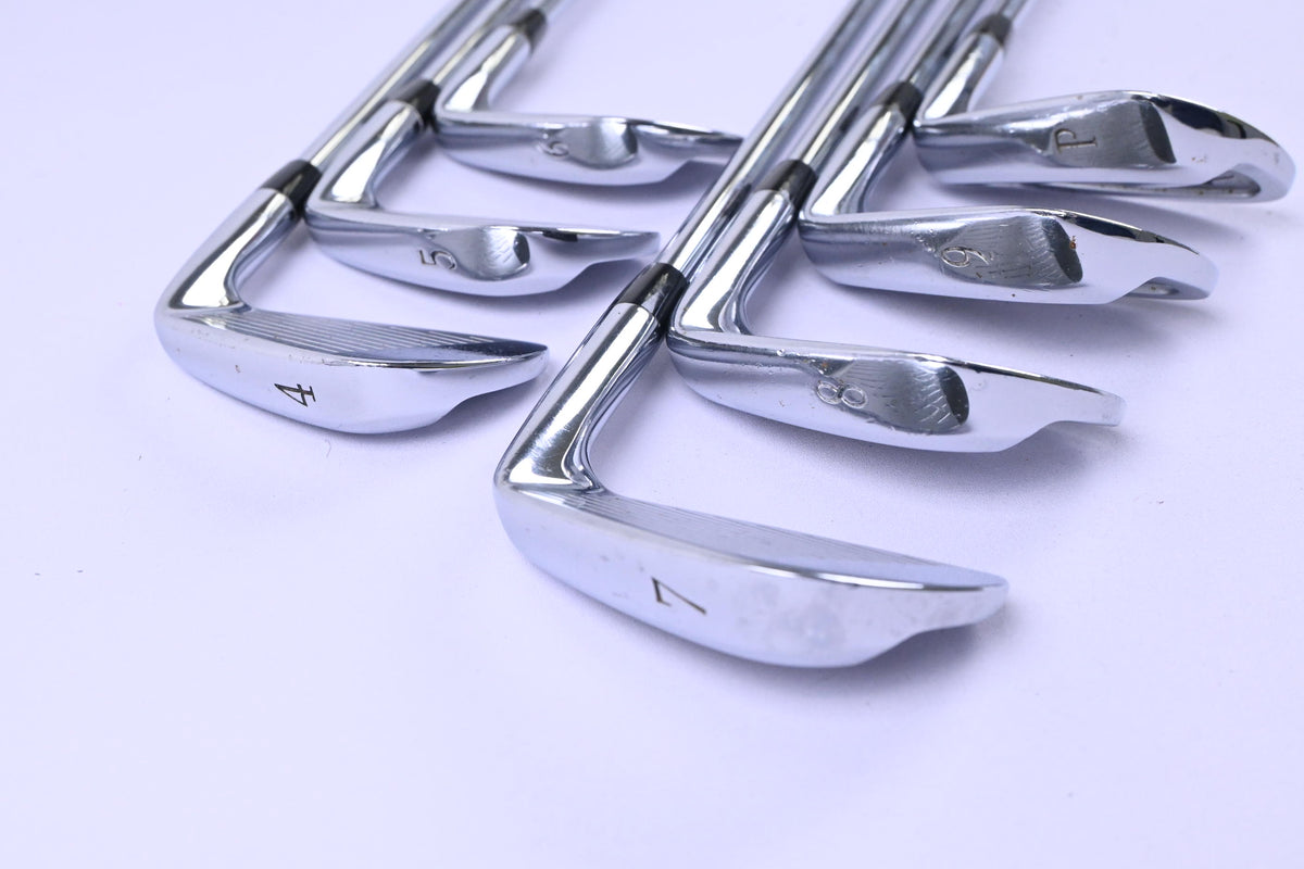 Left Hand Mizuno MP-59 Irons / 4-PW / Regular Flex Dynamic Gold XP R300 Shafts