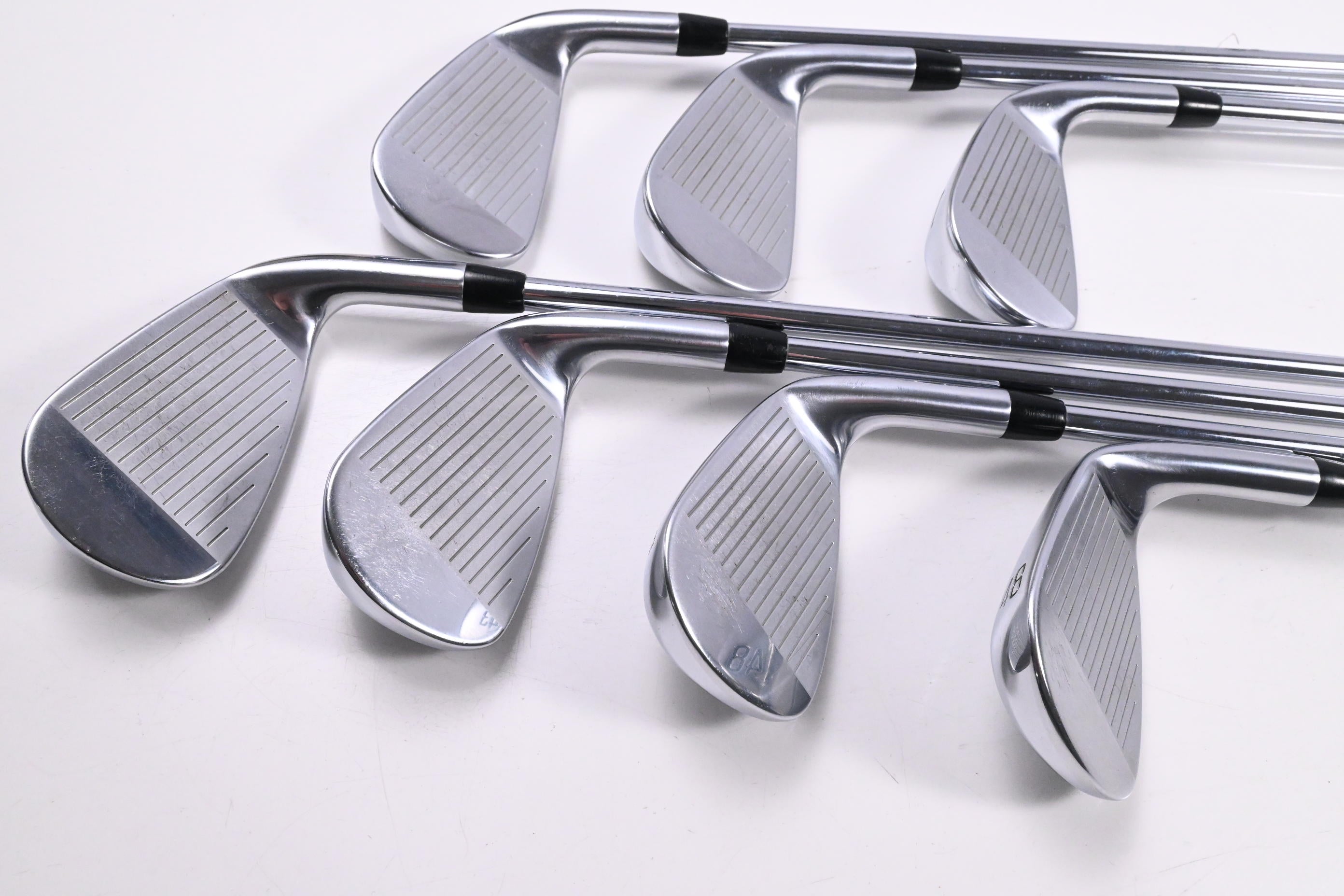 Left Hand Titleist T350 Irons / 5-PW+48° / Regular Flex AMT Red R300 Shafts