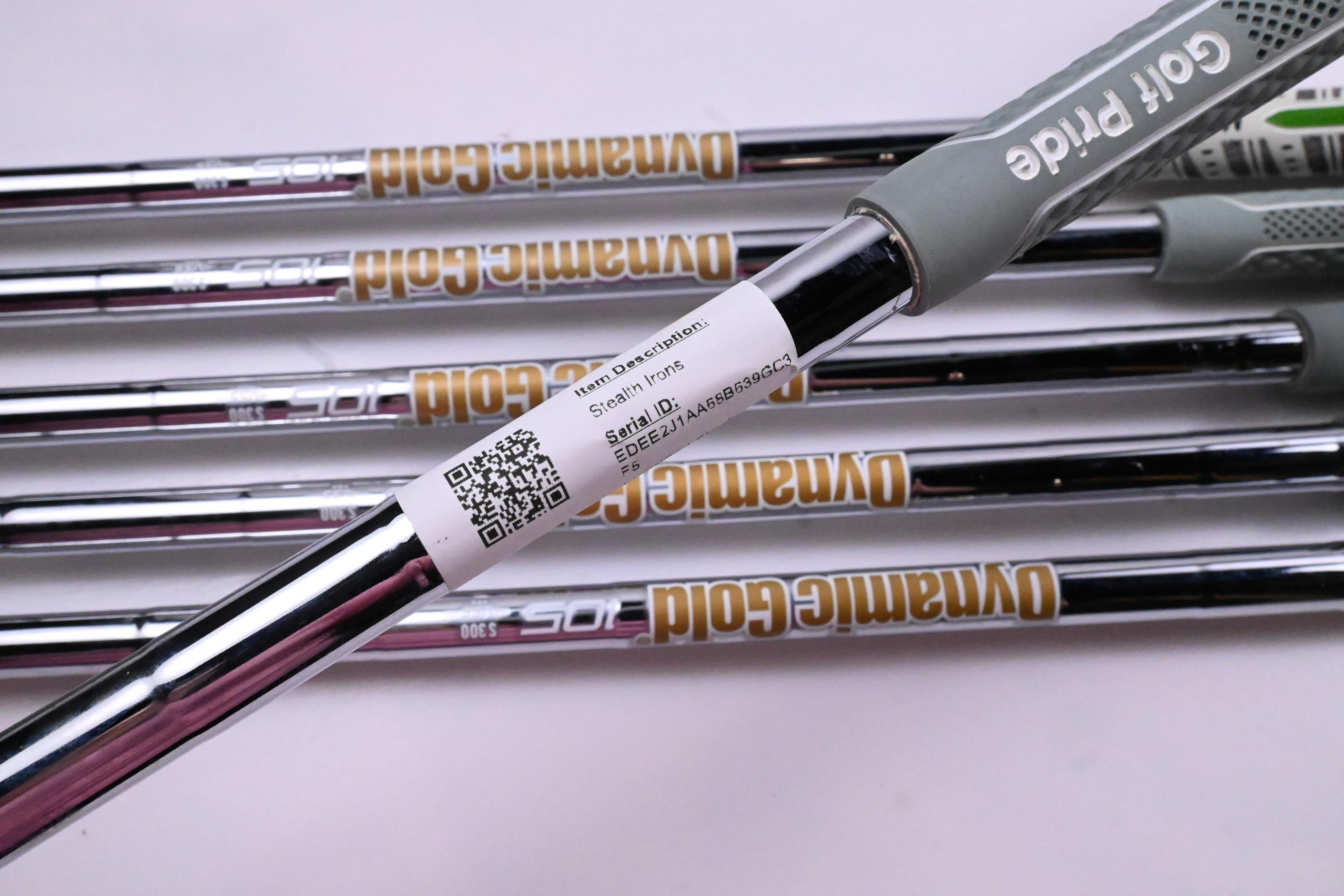 Taylormade Stealth Irons / 5-PW / Stiff Flex Dynamic Gold 105 S300 Shafts