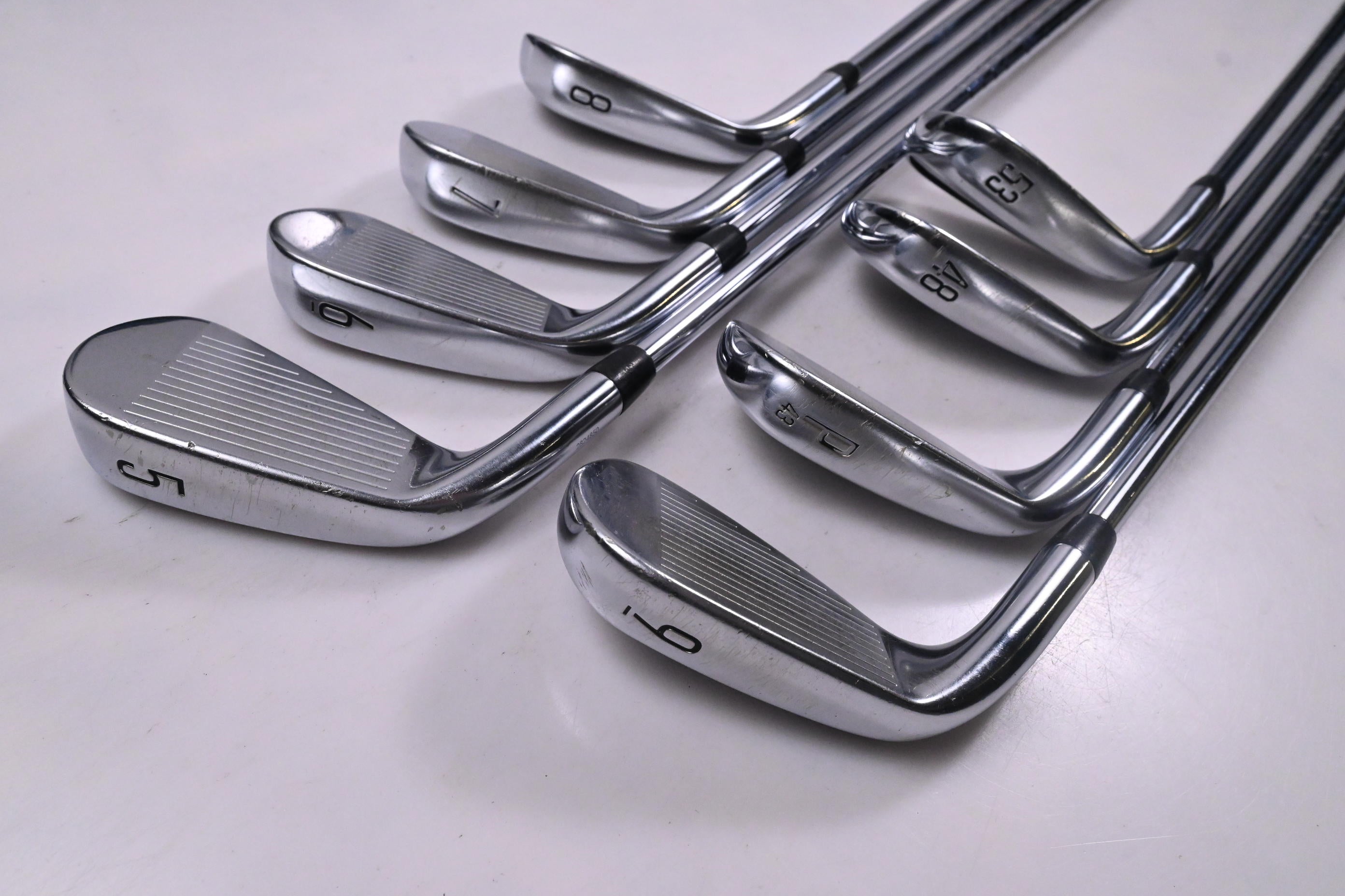 Titleist T300 2021 Irons / 5-PW+48°+53° / Stiff Flex AMT Black S300 Shafts