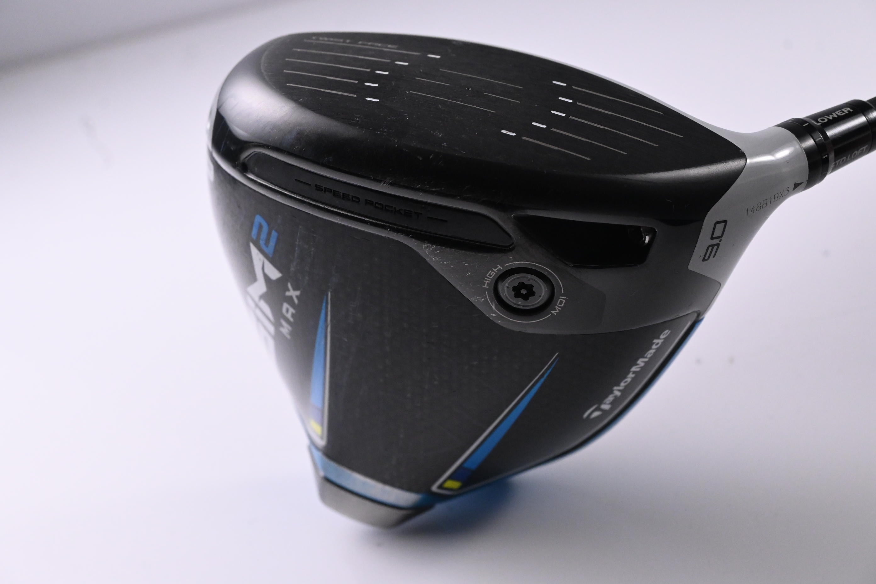Taylormade SIM2 Max Driver / 9 Degree / Stiff Flex Tensei AV Raw Blue 65 Shaft