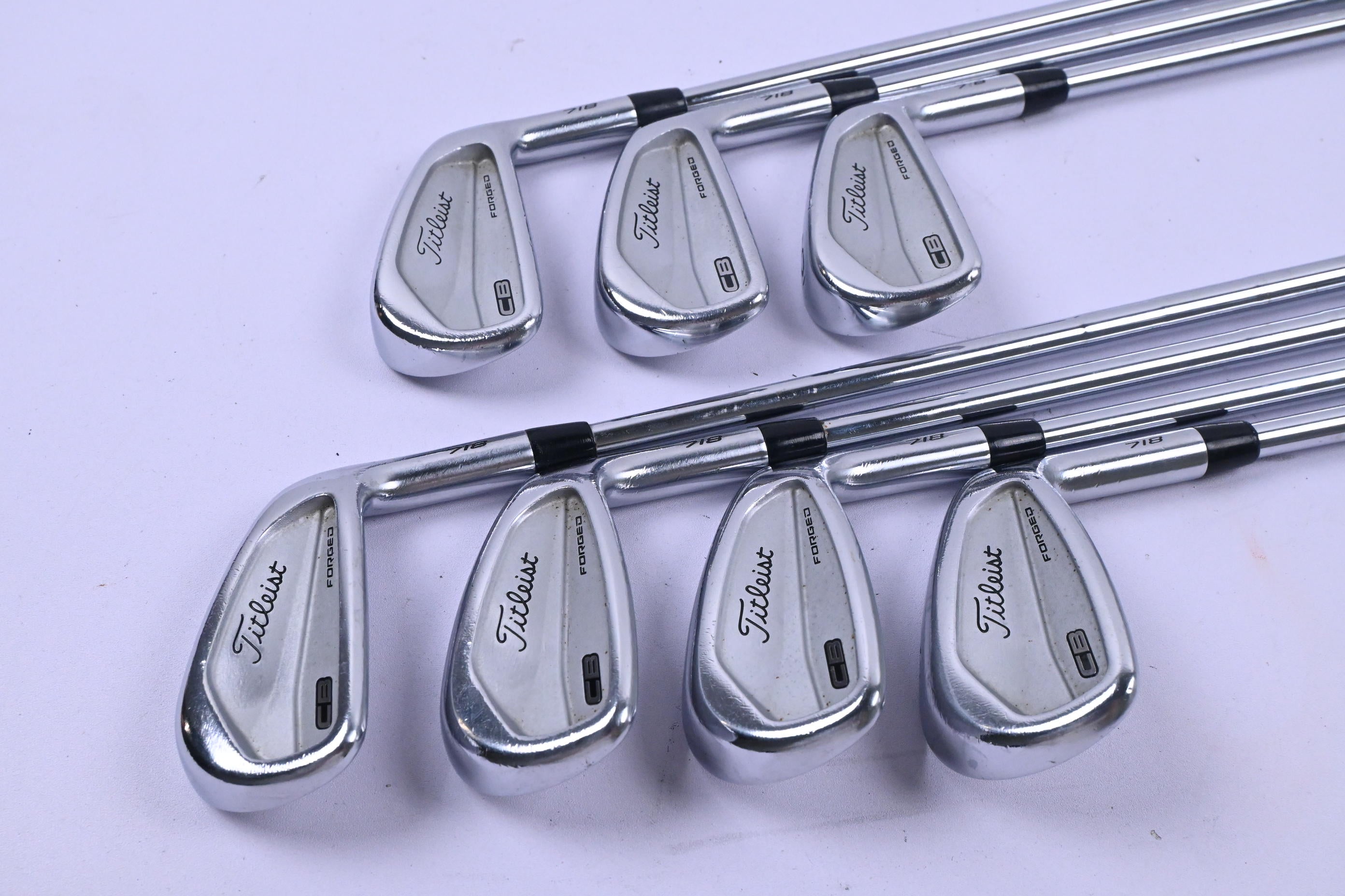Titleist 718 CB Irons / 4-PW / Stiff Flex KBS Tour Shafts