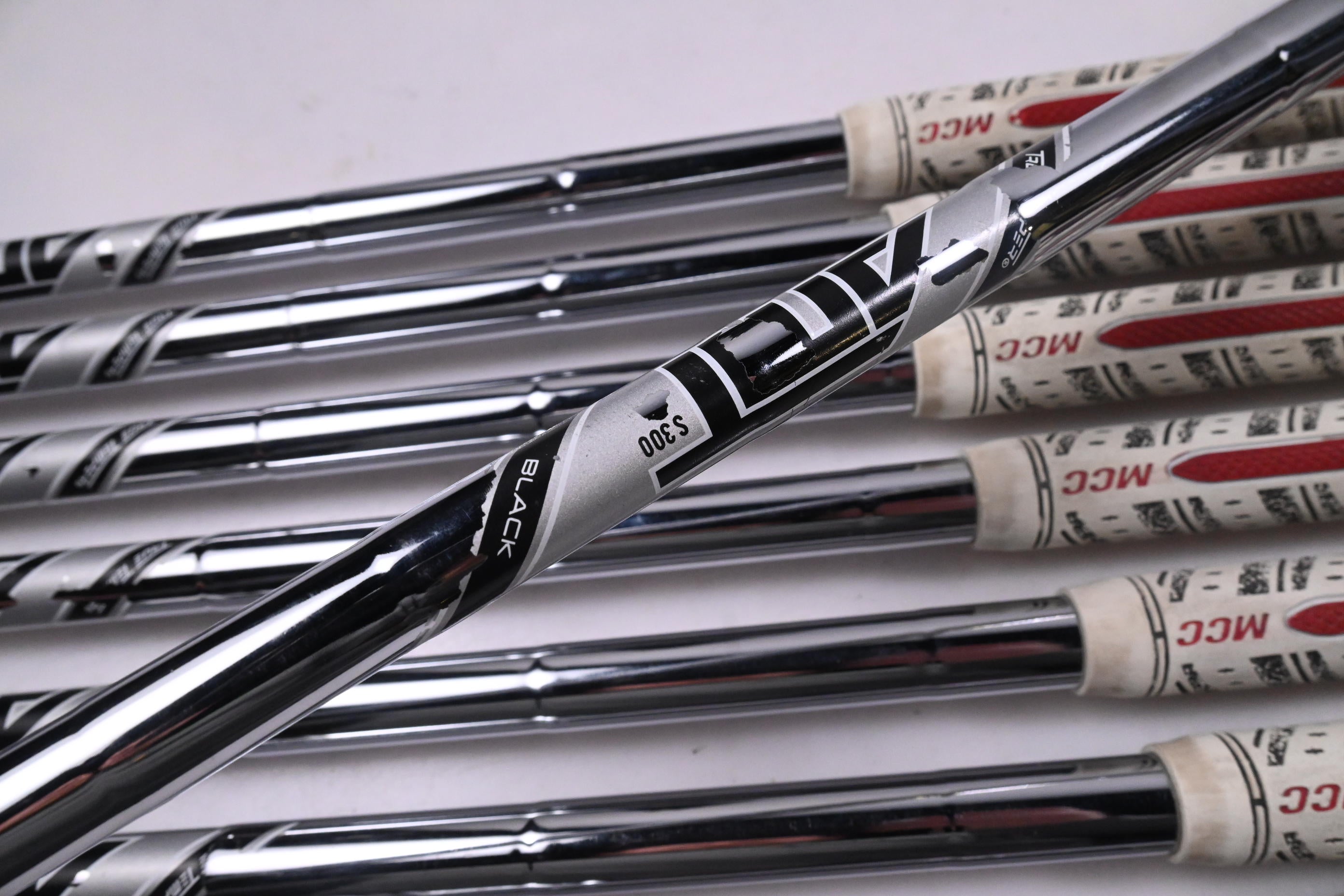 Titleist T300 2021 Irons / 5-PW+48°+53° / Stiff Flex AMT Black S300 Shafts