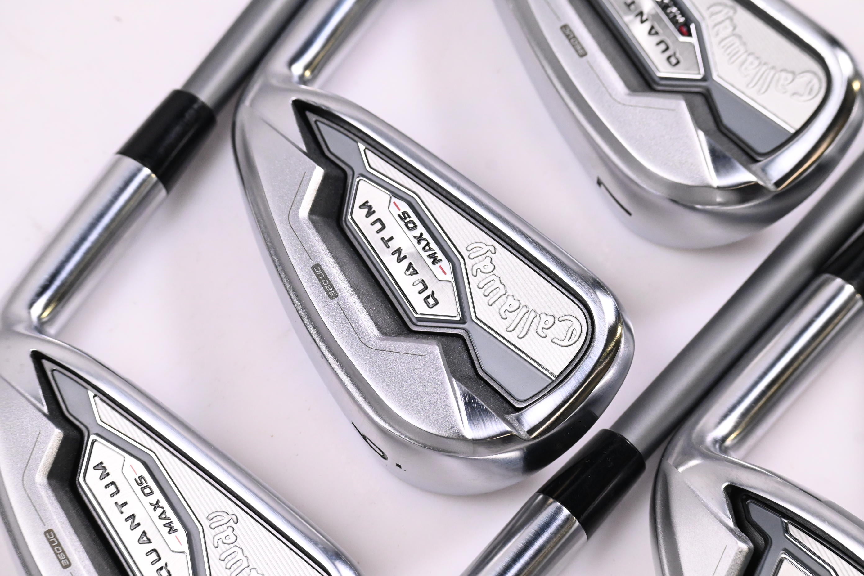 Callaway Quantum Max OS Irons / 5-PW / Regular Flex Denali Frost Silver 60