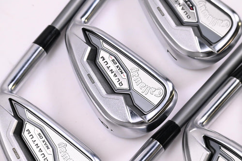 Callaway Quantum Max OS Irons / 5-PW / Regular Flex Denali Frost Silver 60