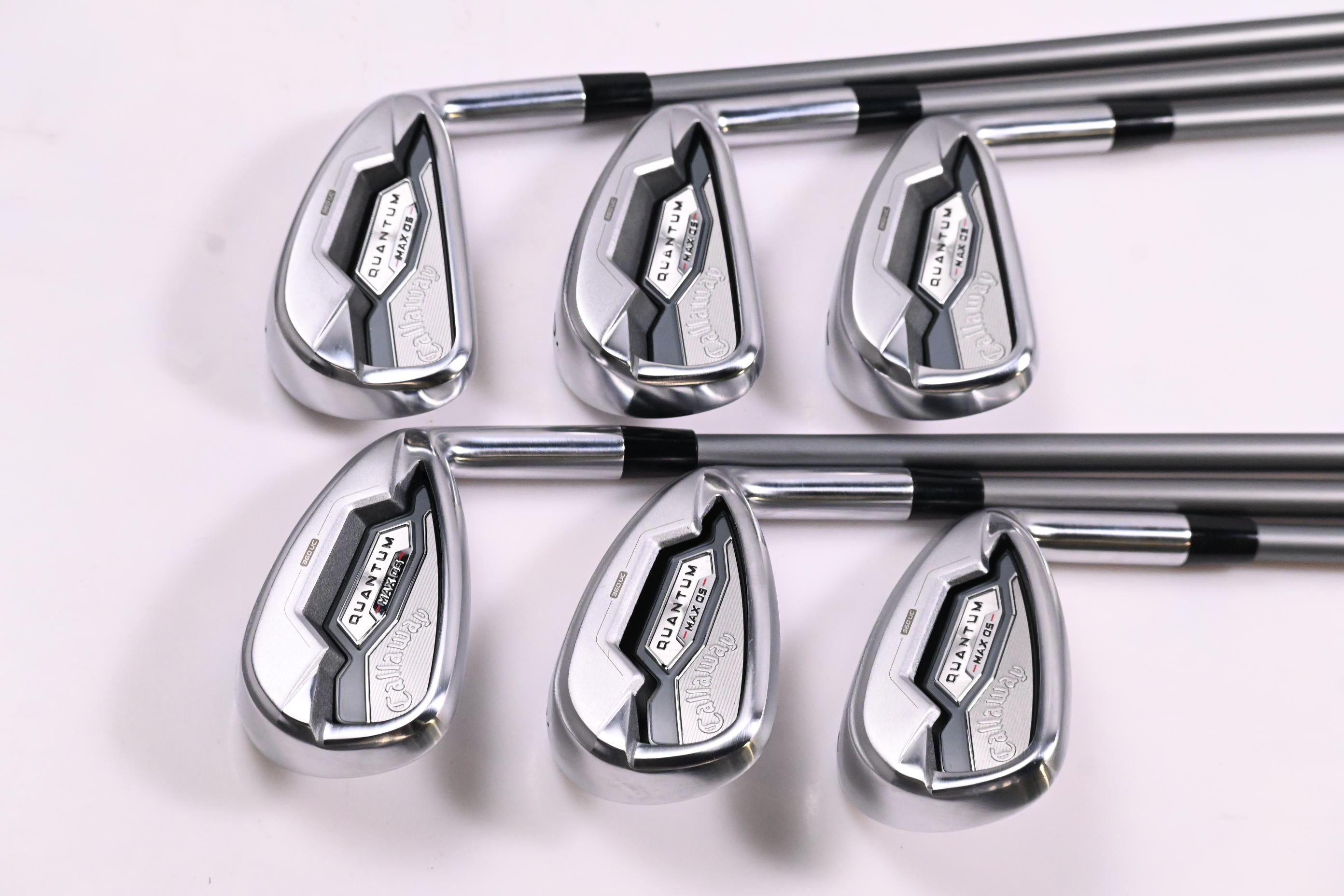 Callaway Quantum Max OS Irons / 5-PW / Regular Flex Denali Frost Silver 60