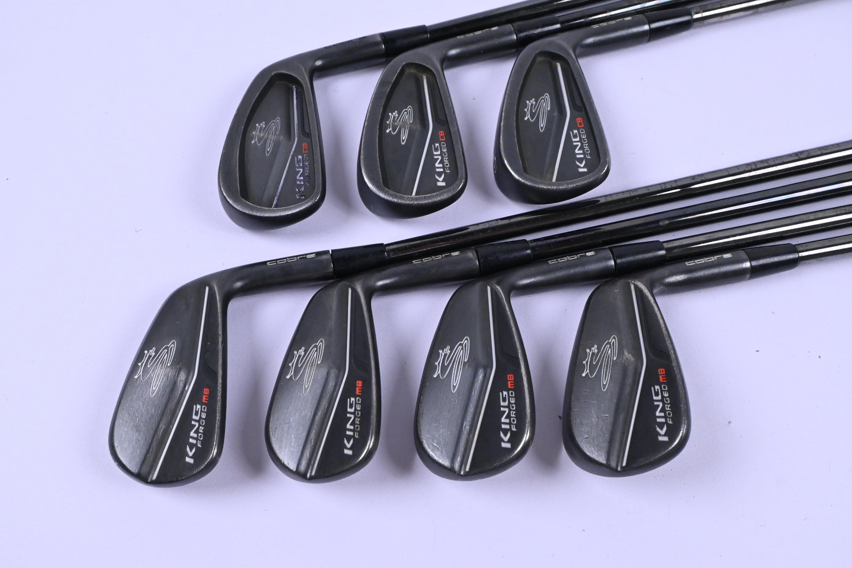 Cobra King Forged CB/MB 2019 Black Irons / 4-PW / X-Flex KBS $-Taper 130 Shafts