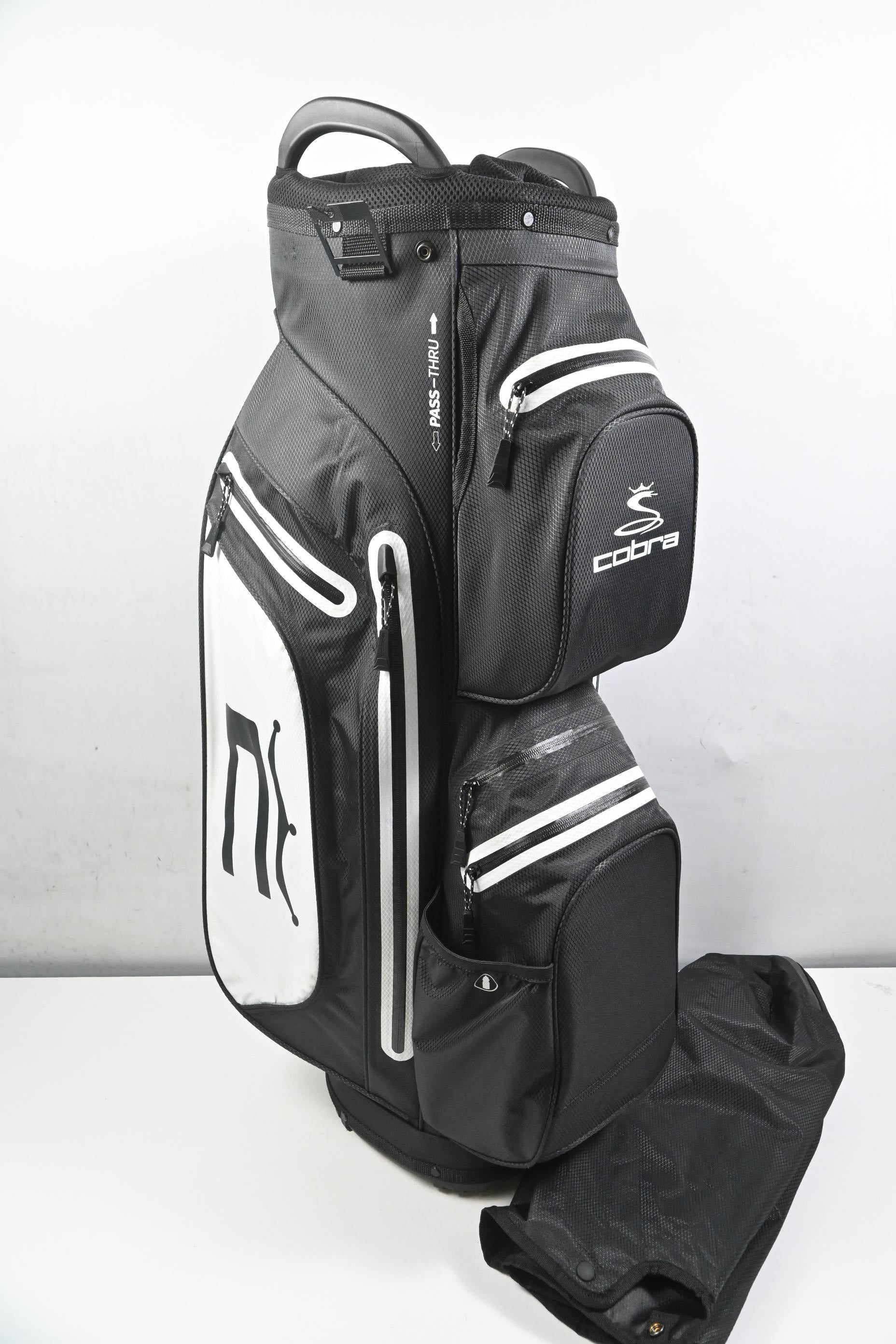 Cobra Ultra Dry Cart Bag / 14-Way Divider / Black, White