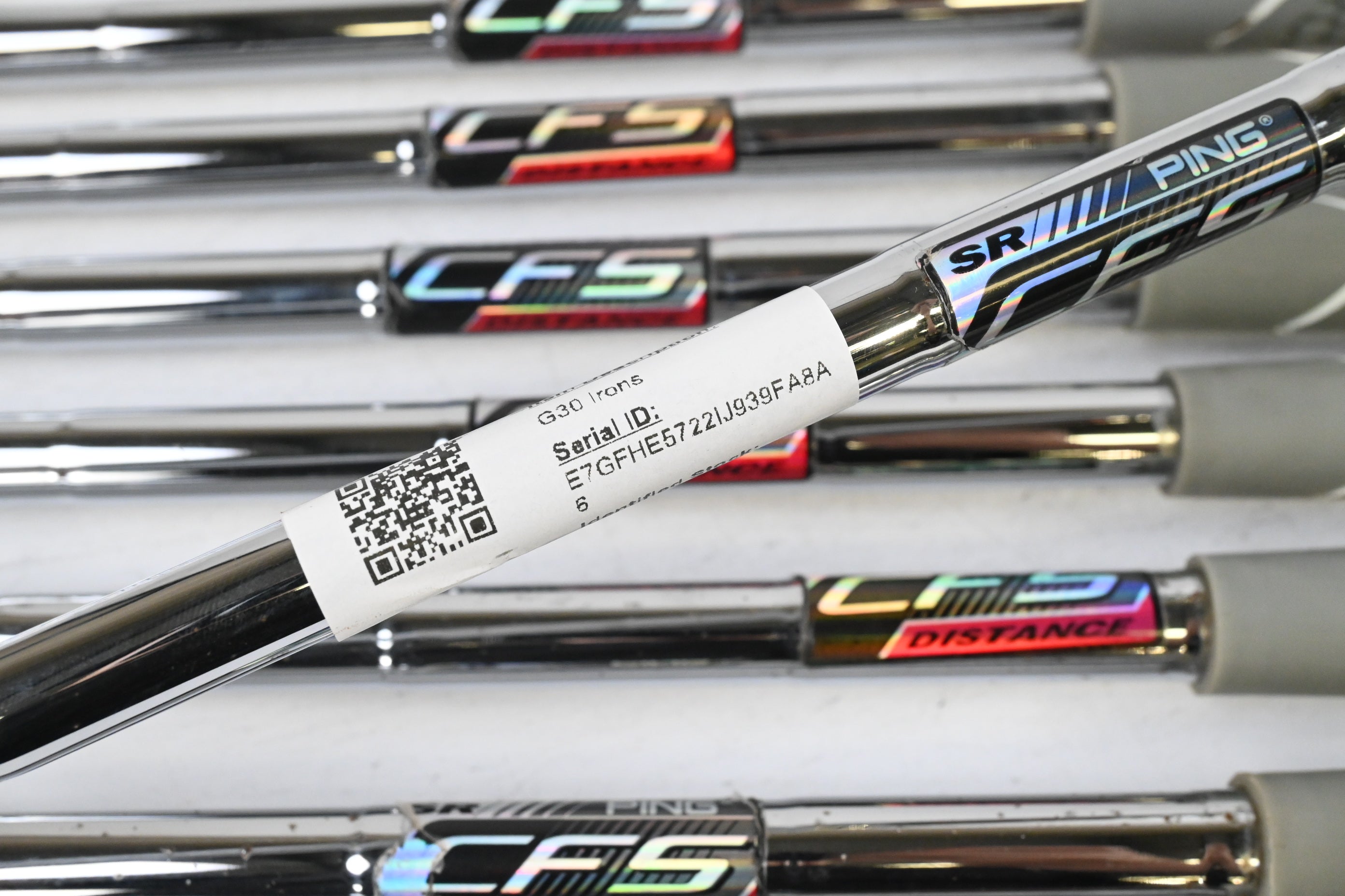 Ping G30 Irons / 5-PW+GW+SW / Green Dot / Senior Flex Ping CFS Shafts