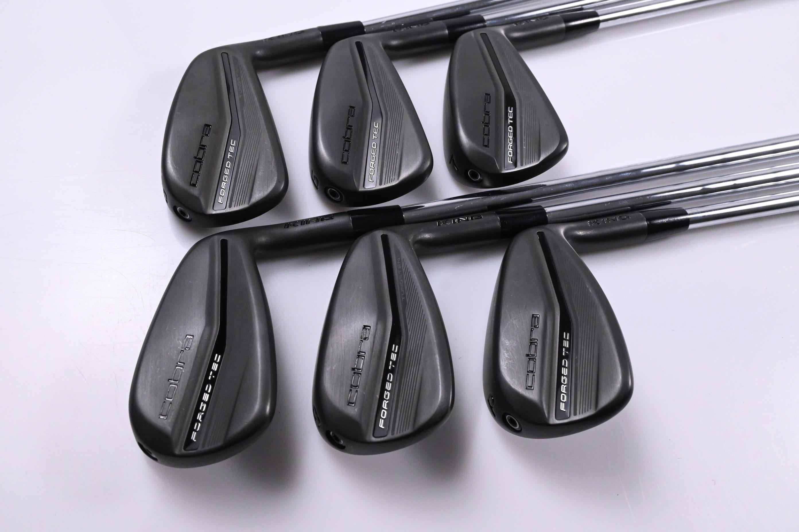 Cobra King Forged Tec 2023 Black Irons / 5-PW / Stiff Flex KBS $-Taper Lite