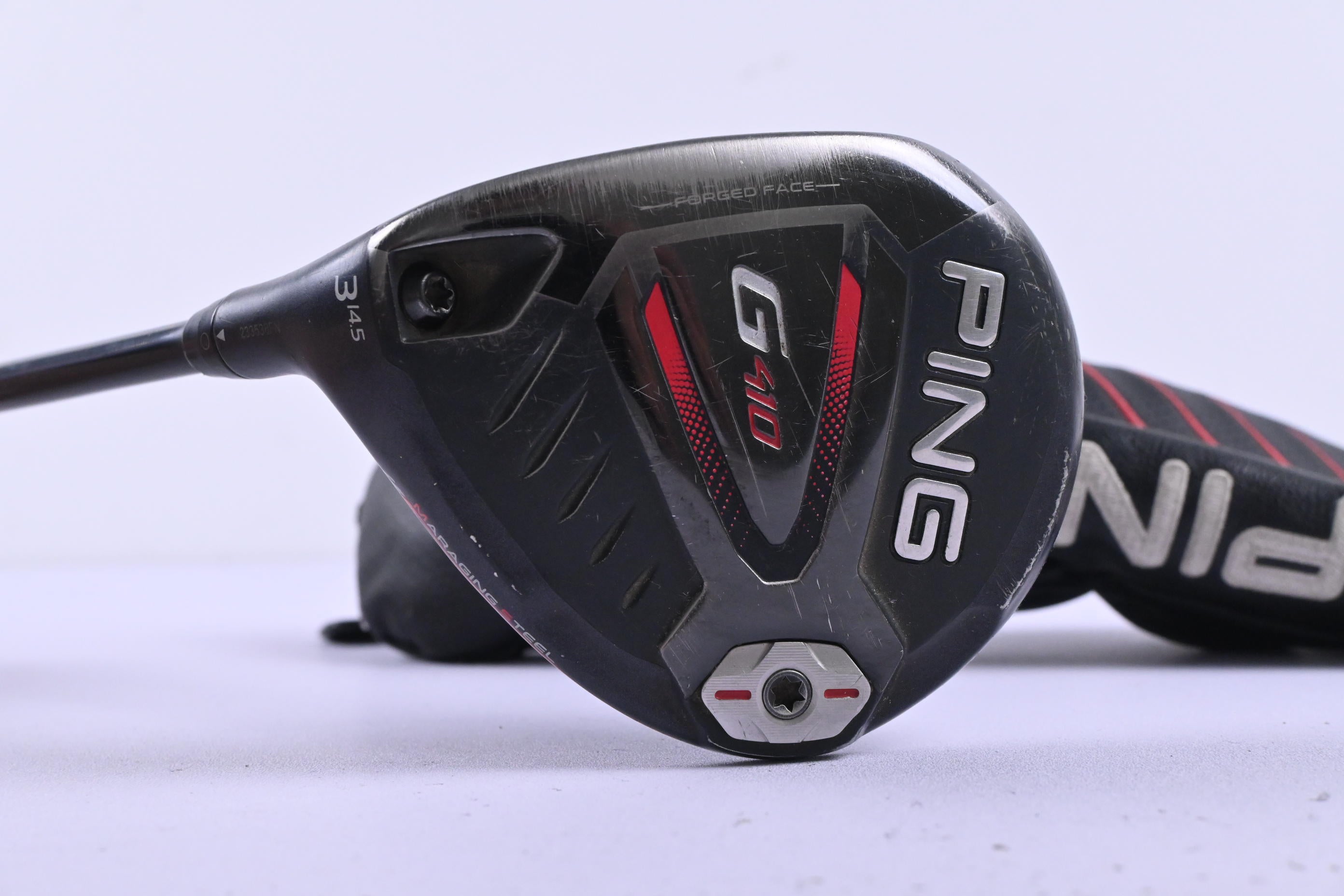 Left Hand Ping G410 #3 Wood / 14.5 Degree / Stiff Flex Ping Alta CB Red 65 Shaft