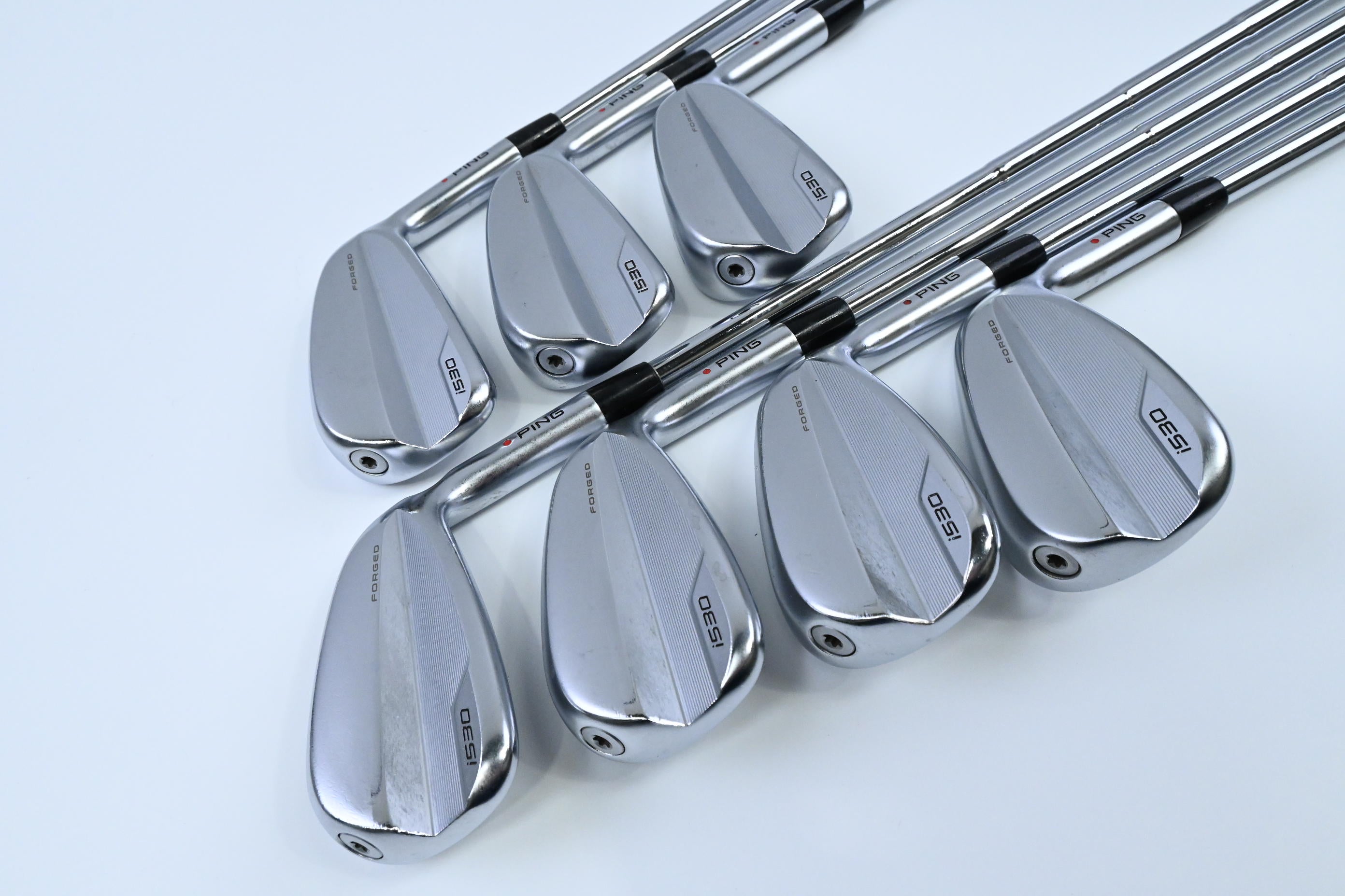 Ping i530 Irons / 5-PW+UW / Red Dot / Stiff Flex Dynamic Gold 115 S300 Shafts