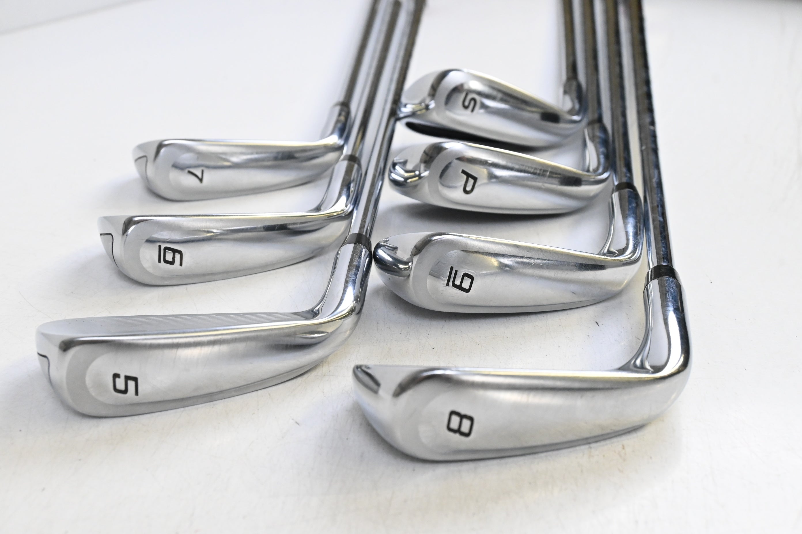 Cobra King F9 Irons / 5-PW+SW / Stiff Flex KBS Tour 90 Shafts