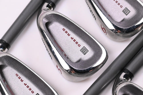 Ladies Wilson Deep Red Irons / 4-PW+SW / Ladies Flex Wilson Fat Shafts
