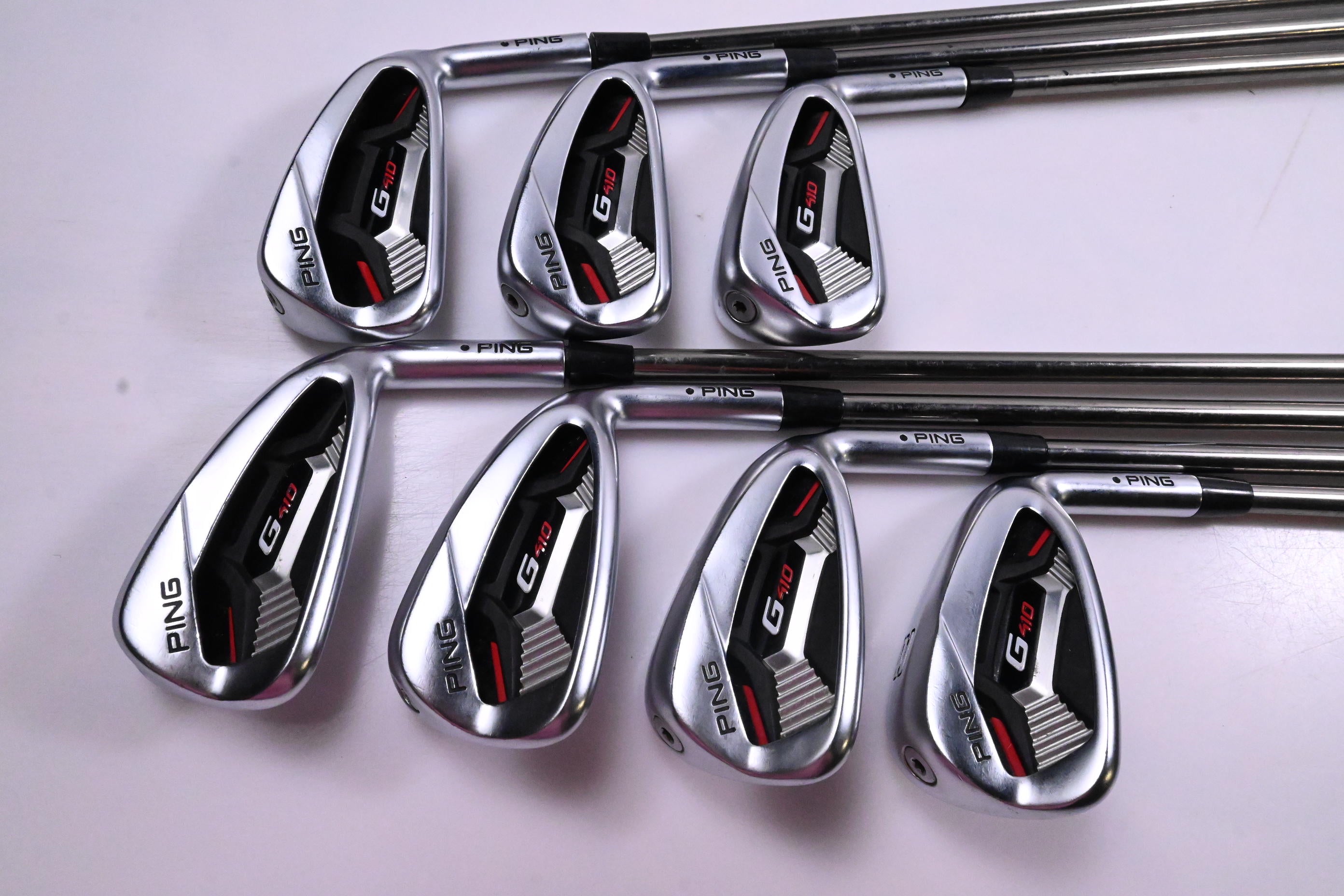 Ping G410 Irons / 4-PW / Black Dot / Regular Flex UST Recoil ES780 Shafts