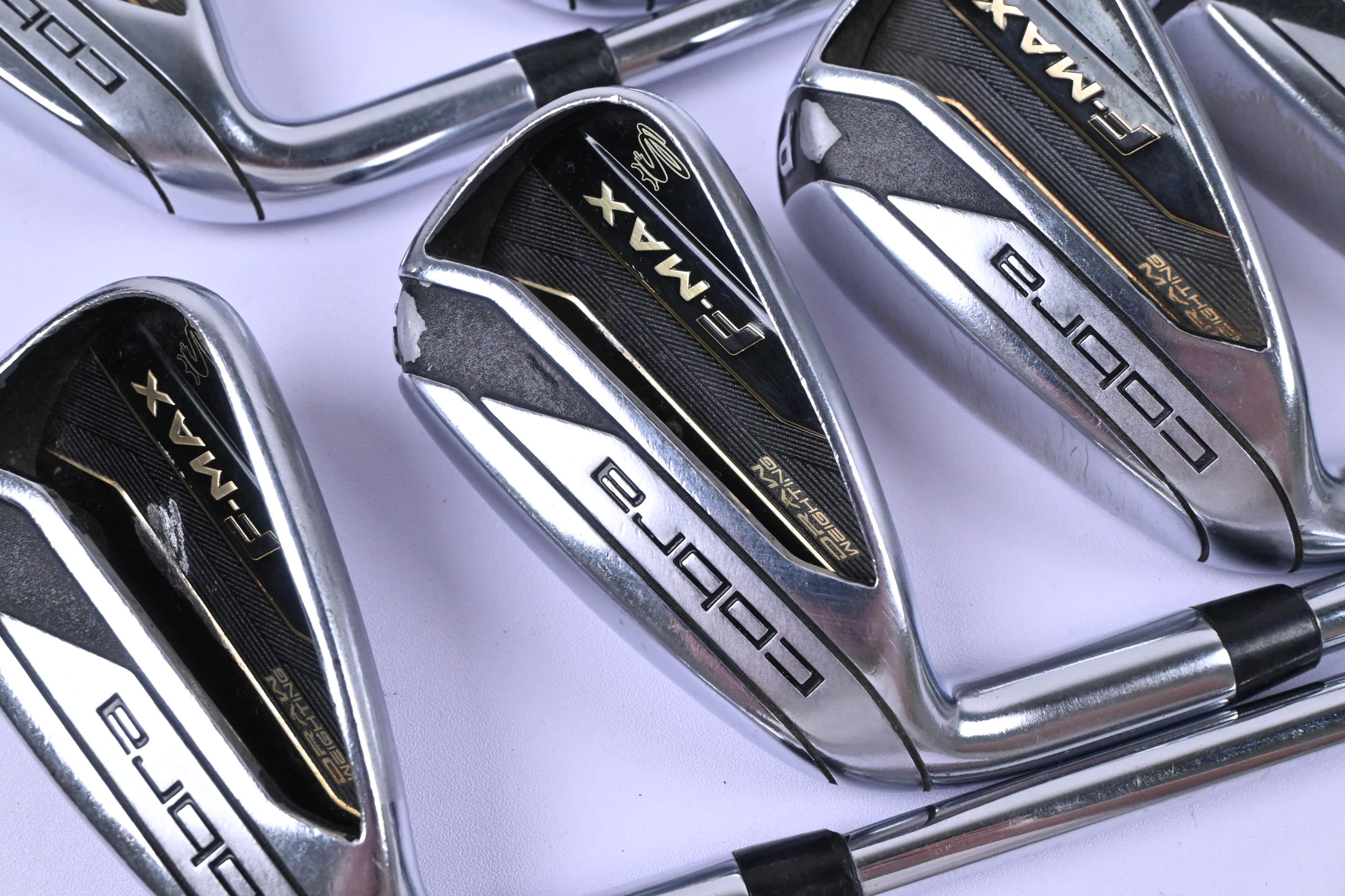 Left Hand Cobra F-Max Irons / 5-PW+SW / Regular Flex True Temper SL Shafts