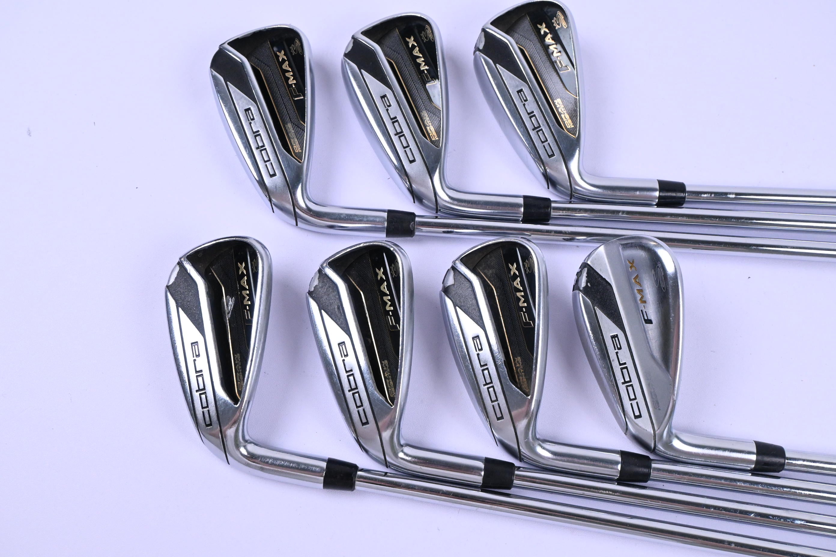 Left Hand Cobra F-Max Irons / 5-PW+SW / Regular Flex True Temper SL Shafts