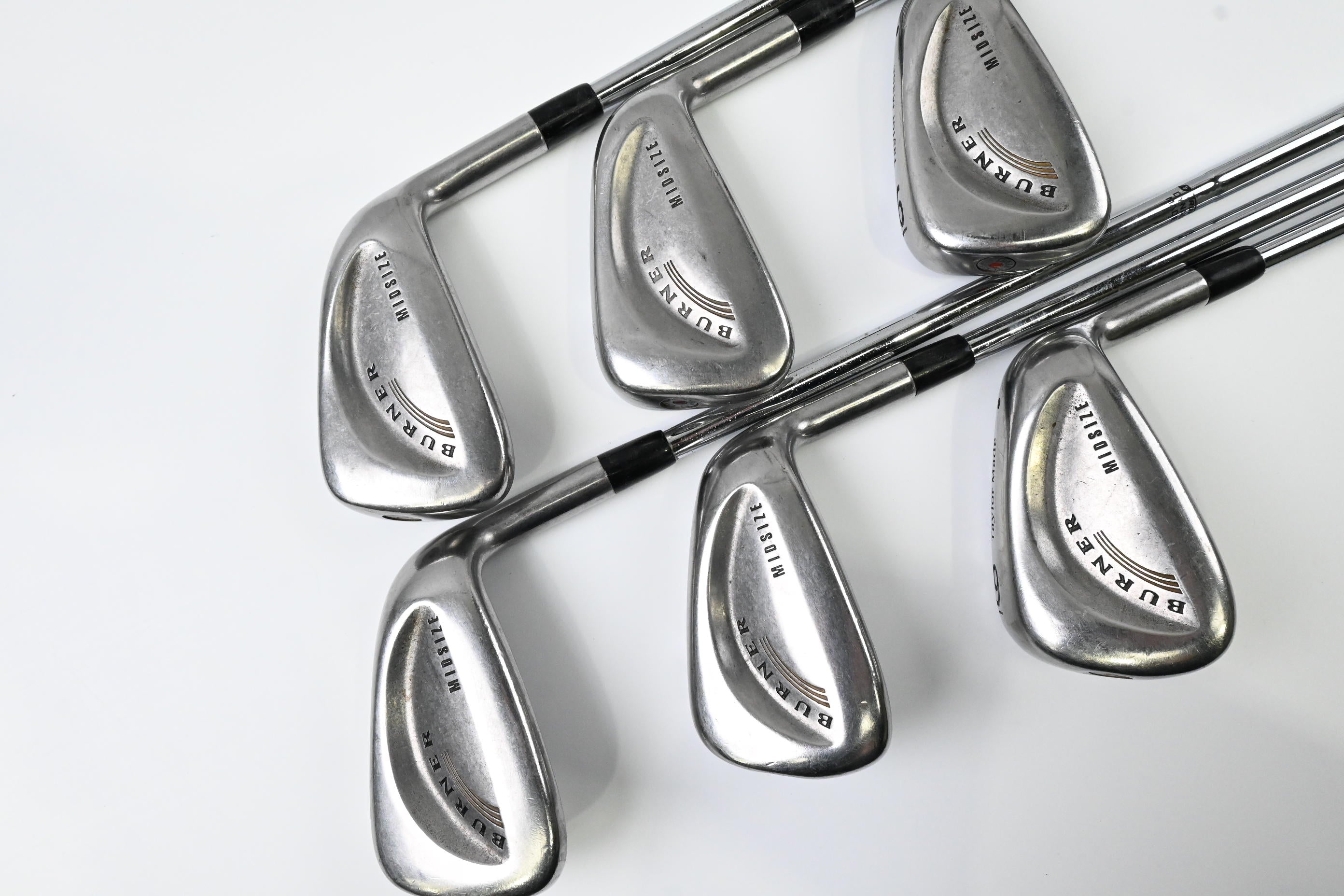 Taylormade Burner Midsize Irons / 4-9 / Stiff Flex Dynamic Gold S300 Shafts