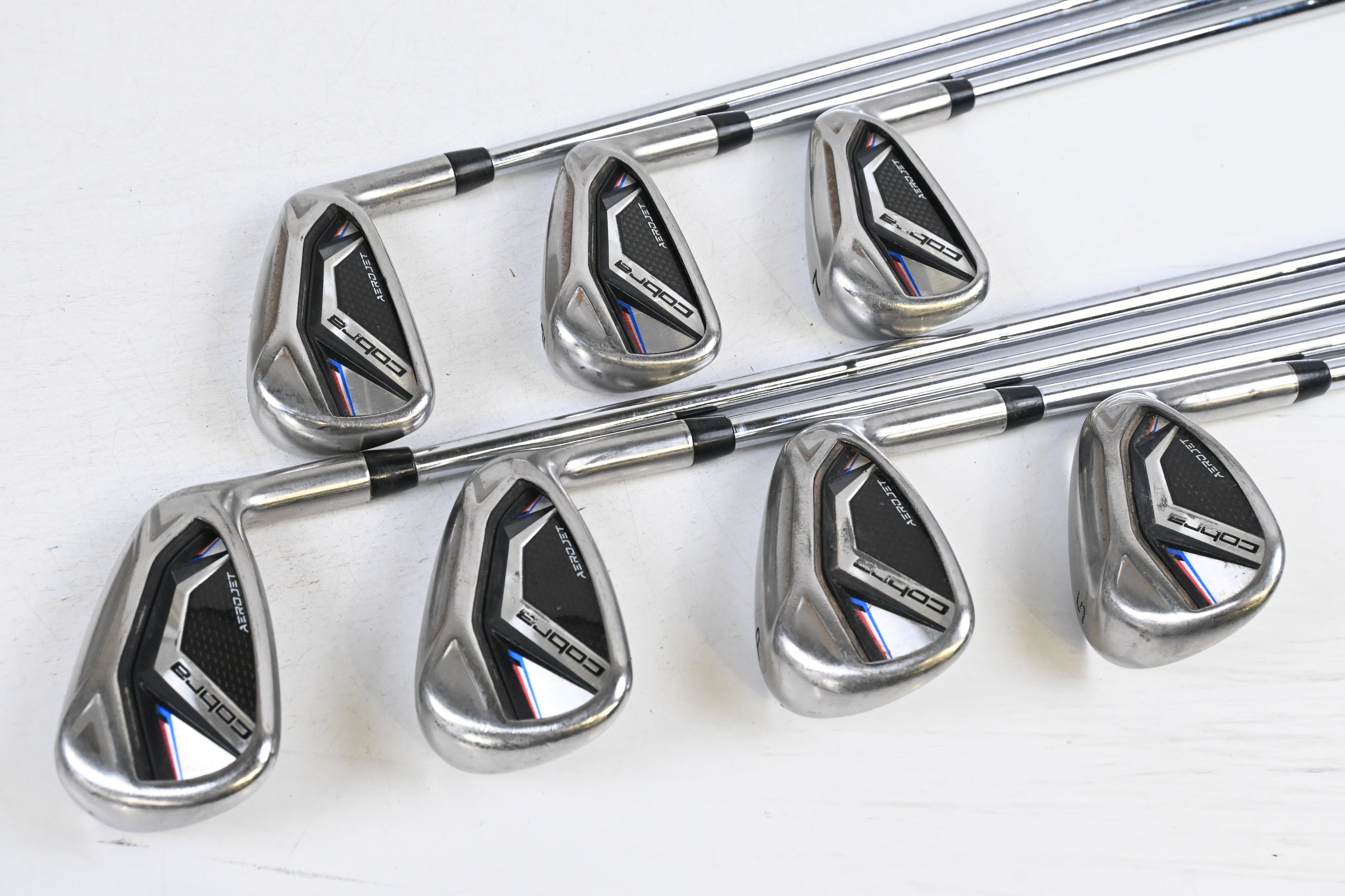 Cobra Aerojet Irons / 5-PW+SW / Stiff Flex Cobra Shafts