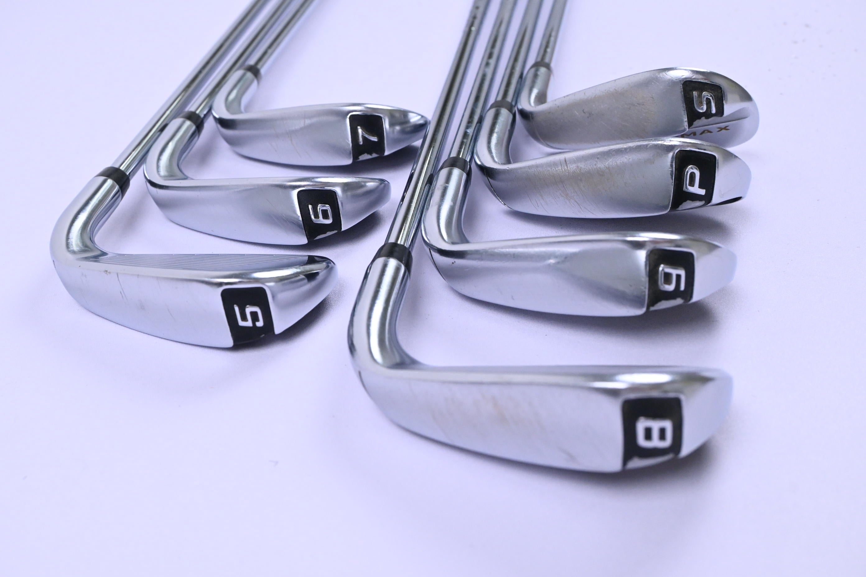 Left Hand Cobra F-Max Irons / 5-PW+SW / Regular Flex True Temper SL Shafts